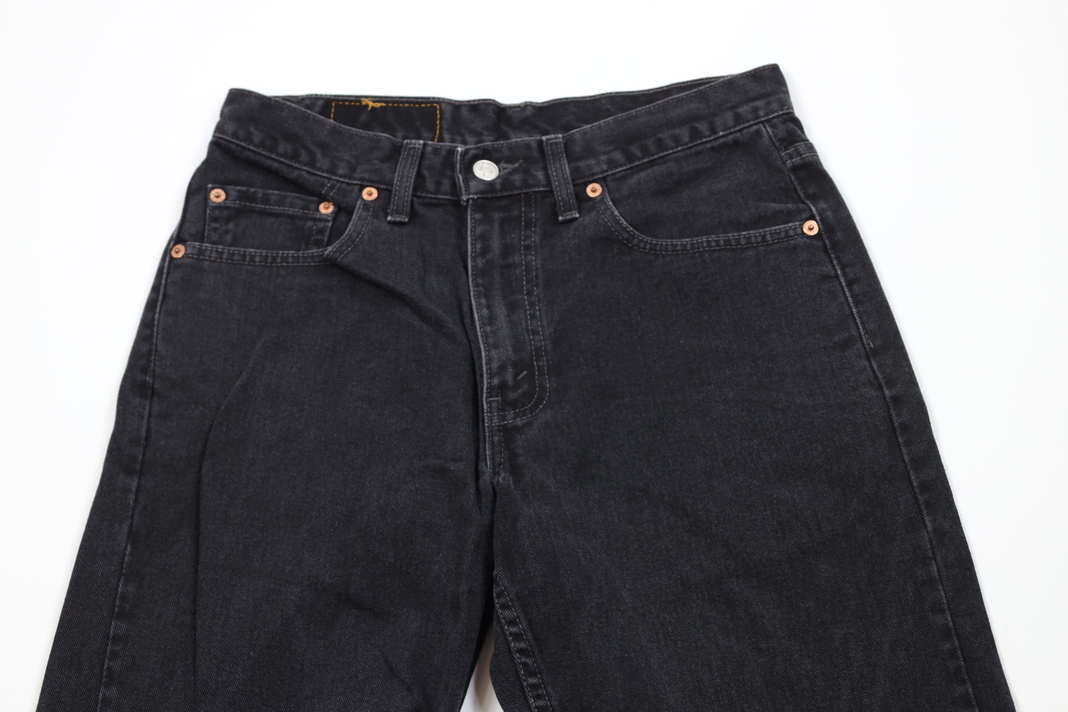 Levi's Vintage Y2K 2001 Levis 550 Fit Tapered Leg Jeans Black Size US 30 / EU 46 - 2 Thumbnail