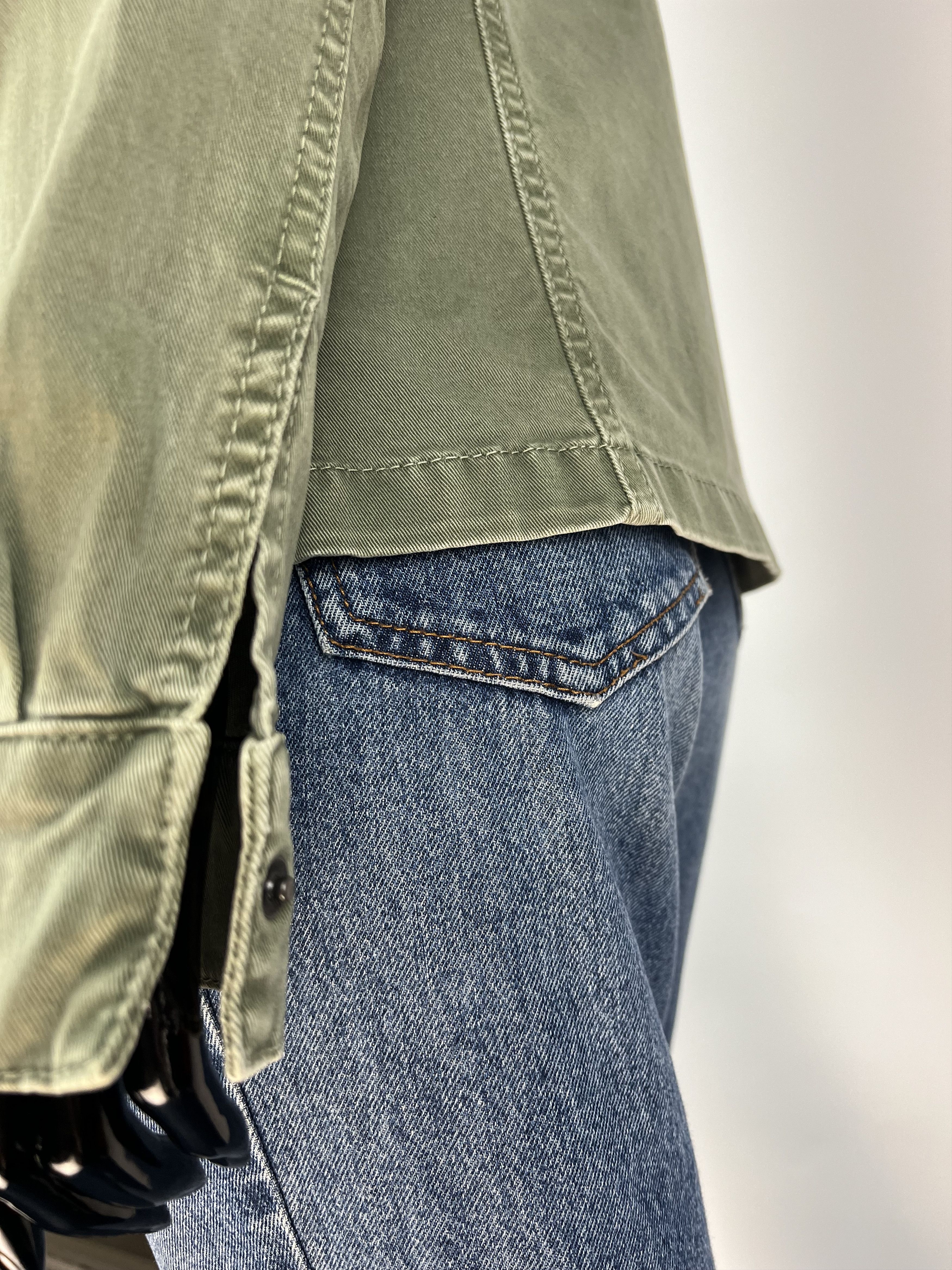 Designer Set Urban Deluxe Women's Green Denim Jacket Size M Size S / US 4 / IT 40 - 6 Thumbnail