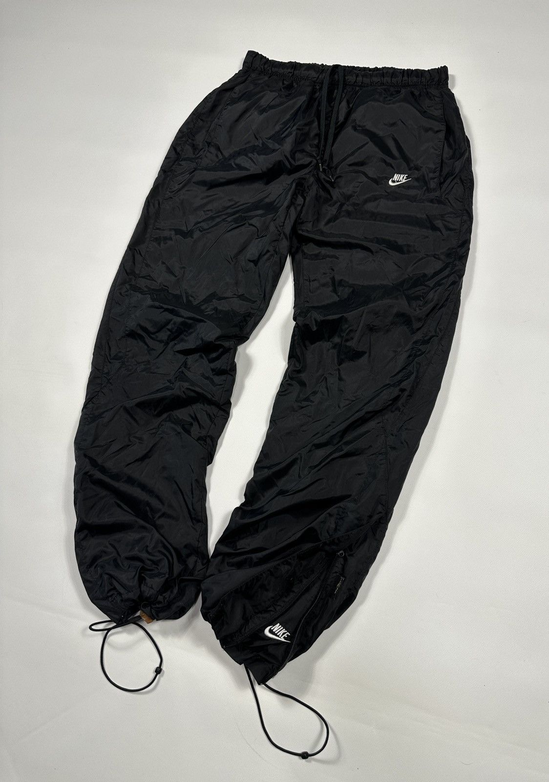 Pre-owned Archival Clothing X Nike Y2k Vintage Nike Joggers Pants Gorpcore Track Drill S In Black