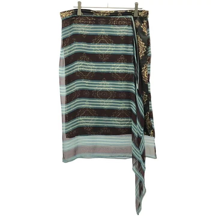 Dries Van Noten mosaic pattern silk half skirt Size US 38 / EU 54 - 1 Thumbnail