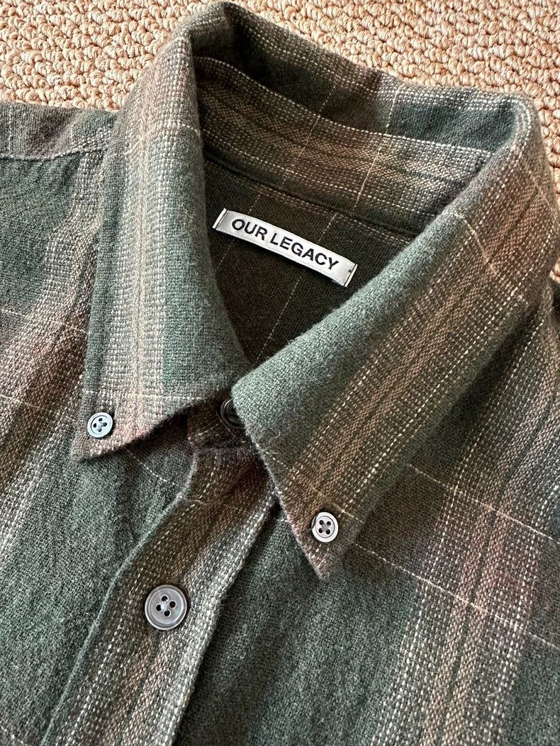 Our Legacy our legacy size 48 Borrowed Shirt Wool Plaid Shirt 2502-Ne Size US M / EU 48-50 / 2 - 3 Thumbnail