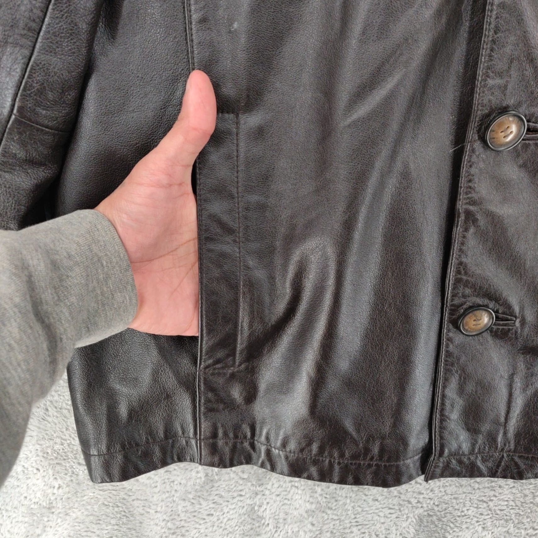 Vintage Wilsons Leather Jacket Mens Large L Brown Quilt Lined M Julian Button Size US L / EU 52-54 / 3 - 5 Thumbnail