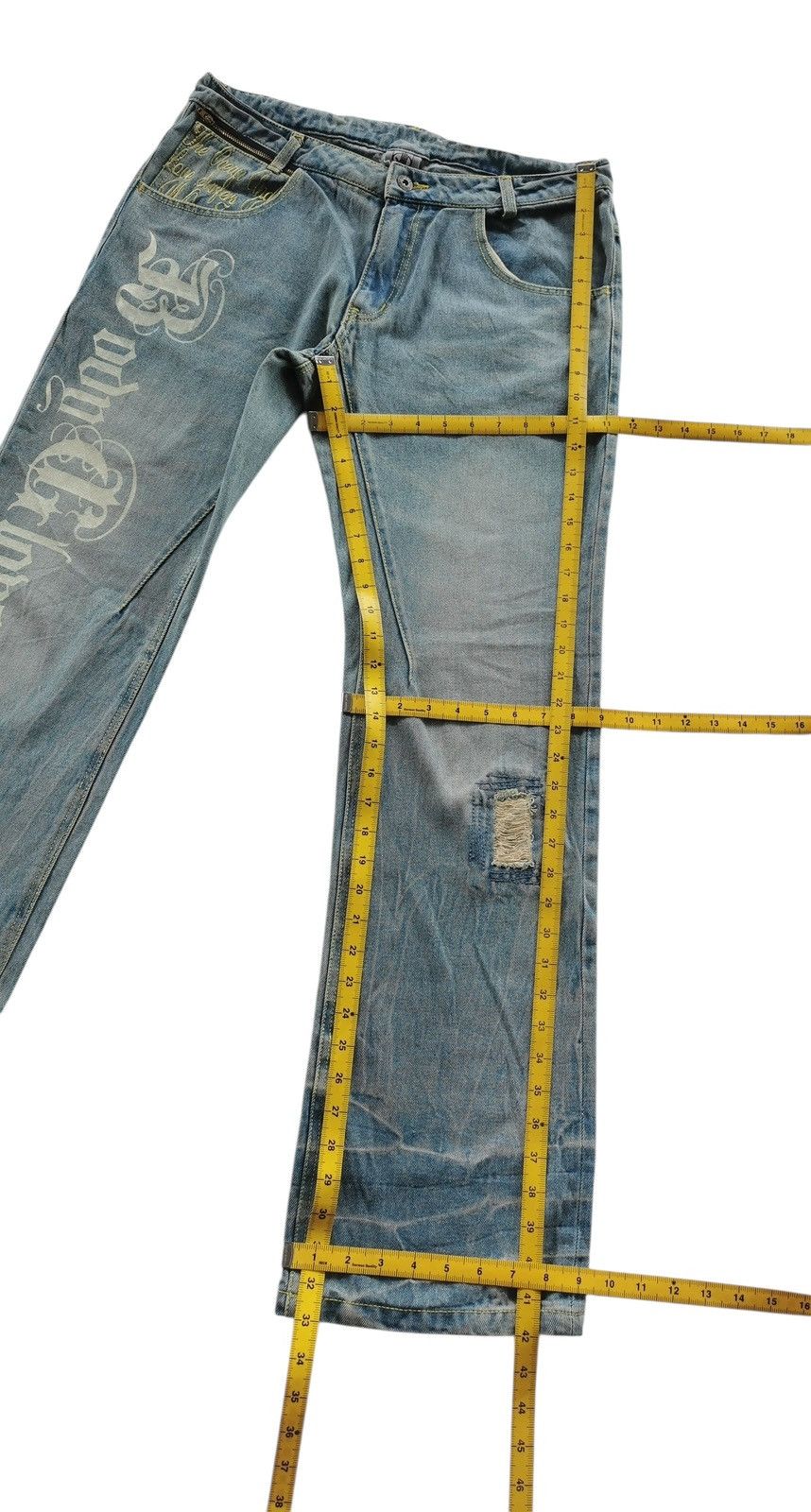 Vintage Body Glove Distressed Bootcut,Flared Jeans