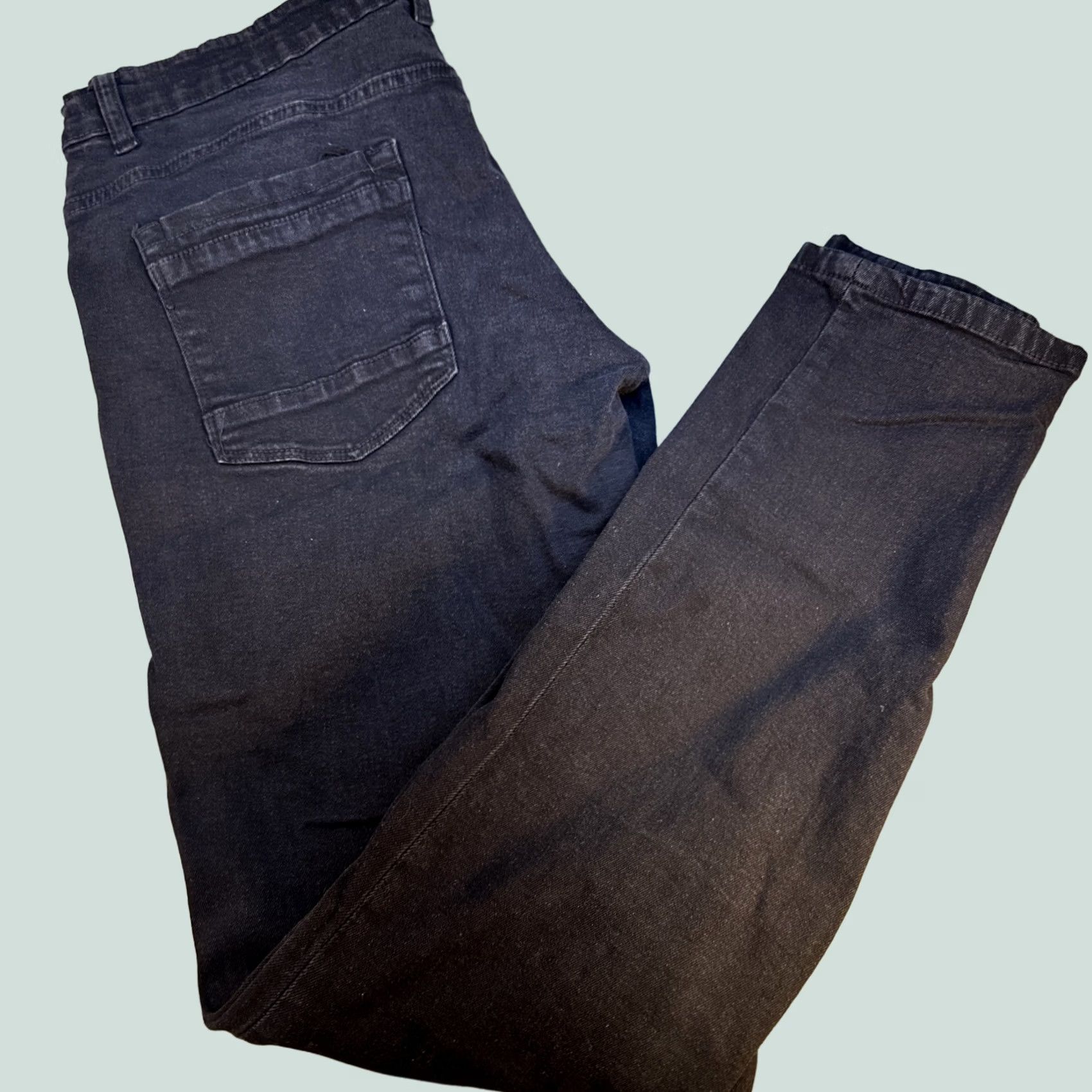 MILLY Twenty X Mens Jeans Skinny 34x32 Black Regular Fit Jeans Mens 34 32 Black Skinny Twenty X Size US 34 / EU 50 - 1 Thumbnail