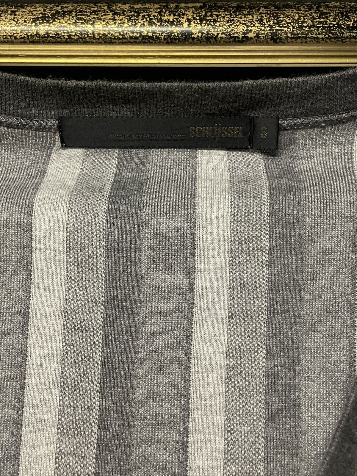 Schlussel Vintage Japan Designer Schlussel Distressed Grunge Cardigan Size US M / EU 48-50 / 2 - 13 Thumbnail