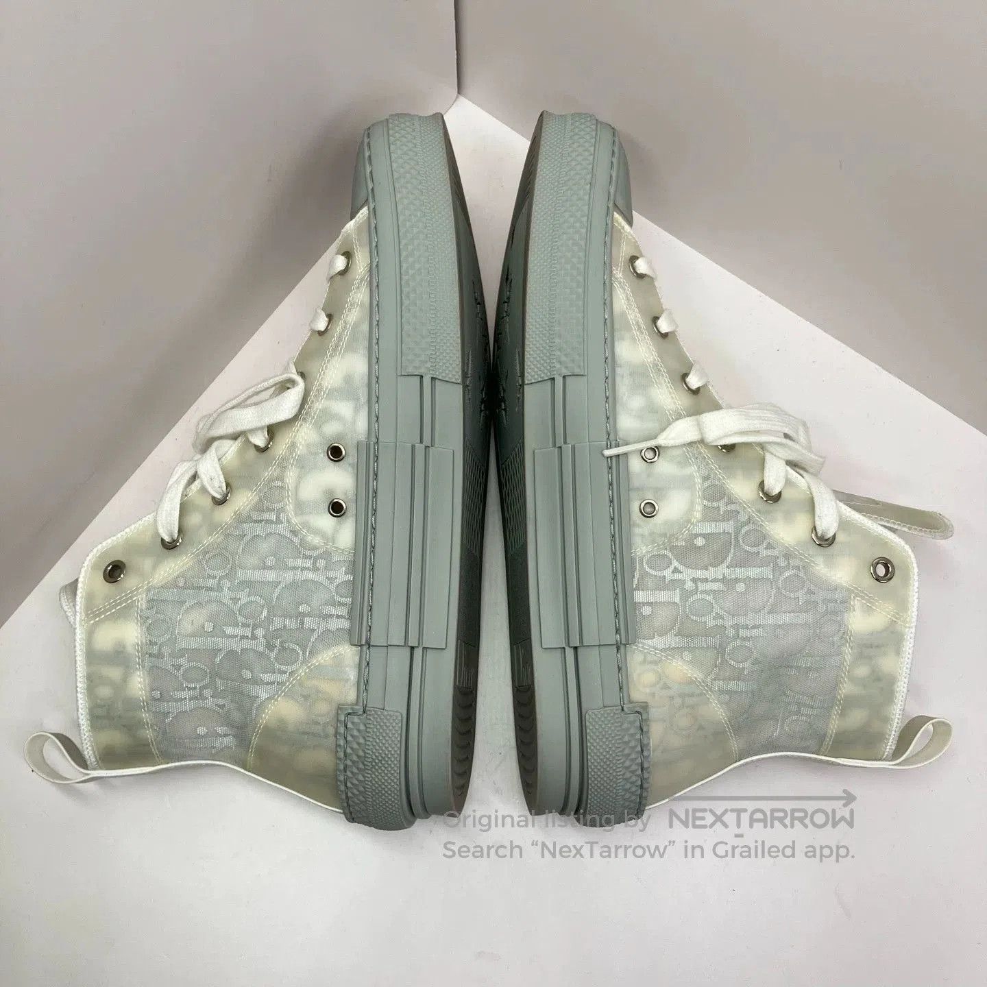 Dior dior b23 grey monogram high. Size US 10 / EU 43 - 5 Thumbnail