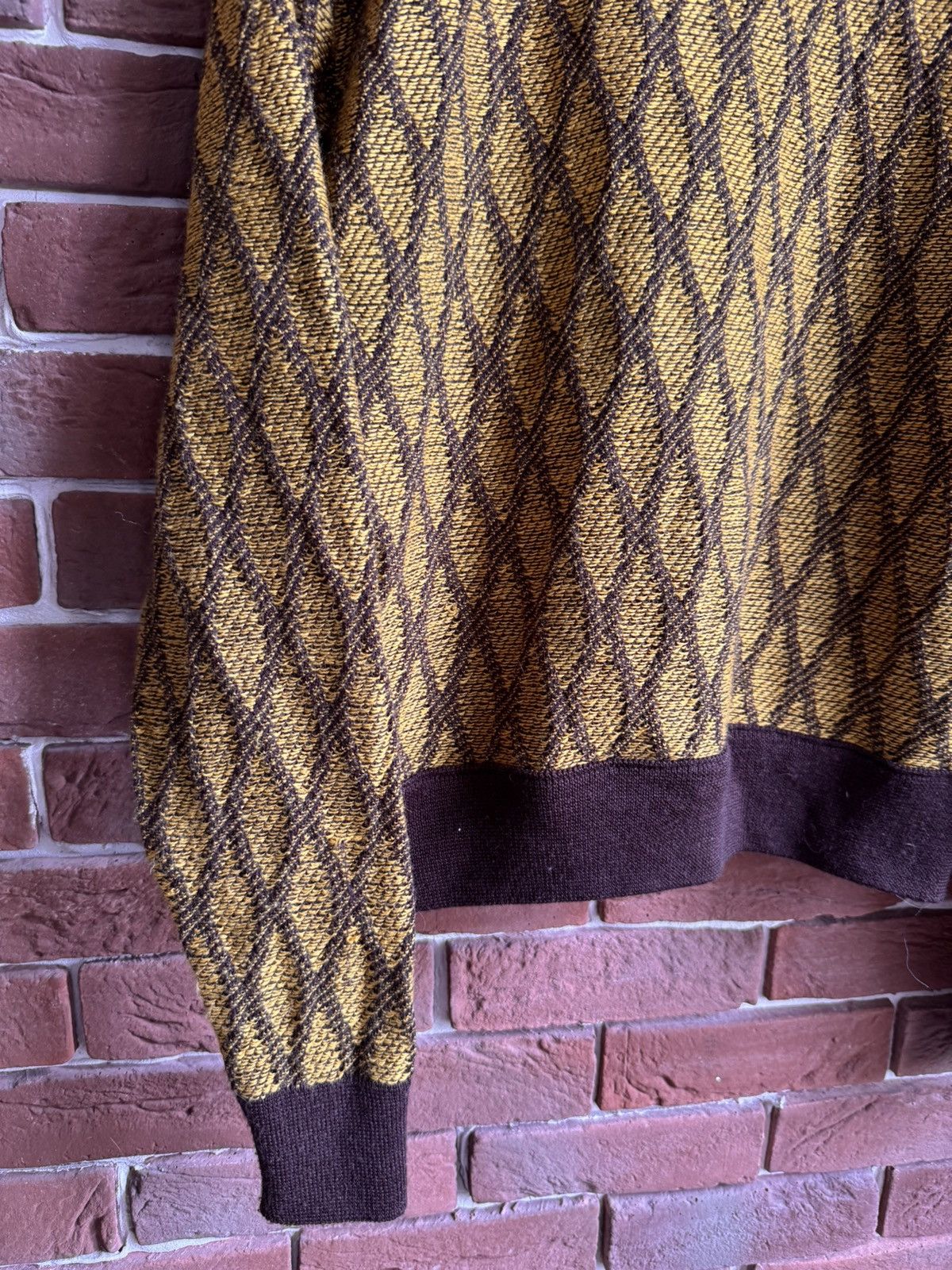 Flannel × Japanese Brand × Needles Needles Cable Knit Yellow Cropped Boxy Japanese Sweater Size US XS / EU 42 / 0 - 8 Thumbnail