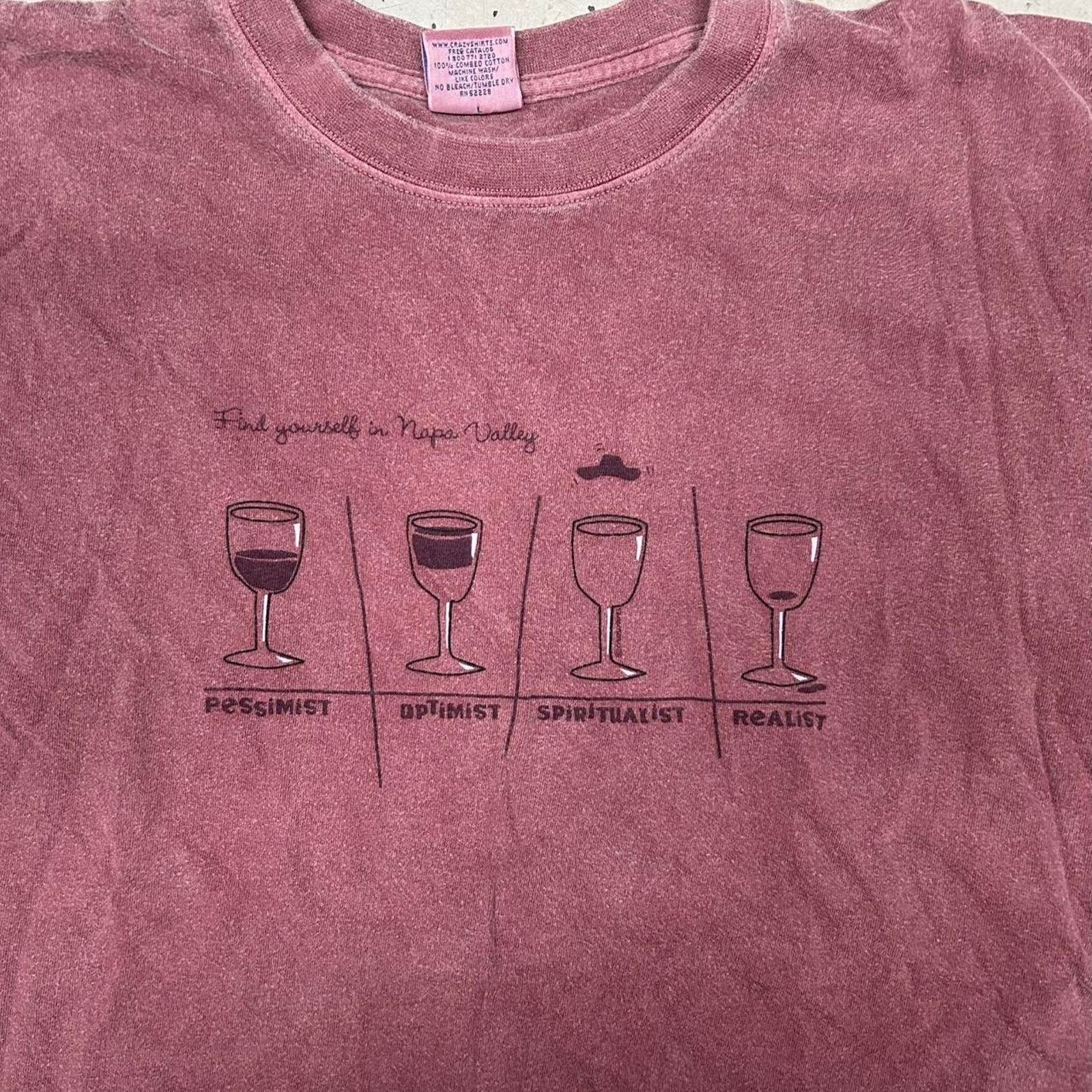 Other vintage/y2k purple wine glass tee Size US L / EU 52-54 / 3 - 2 Thumbnail