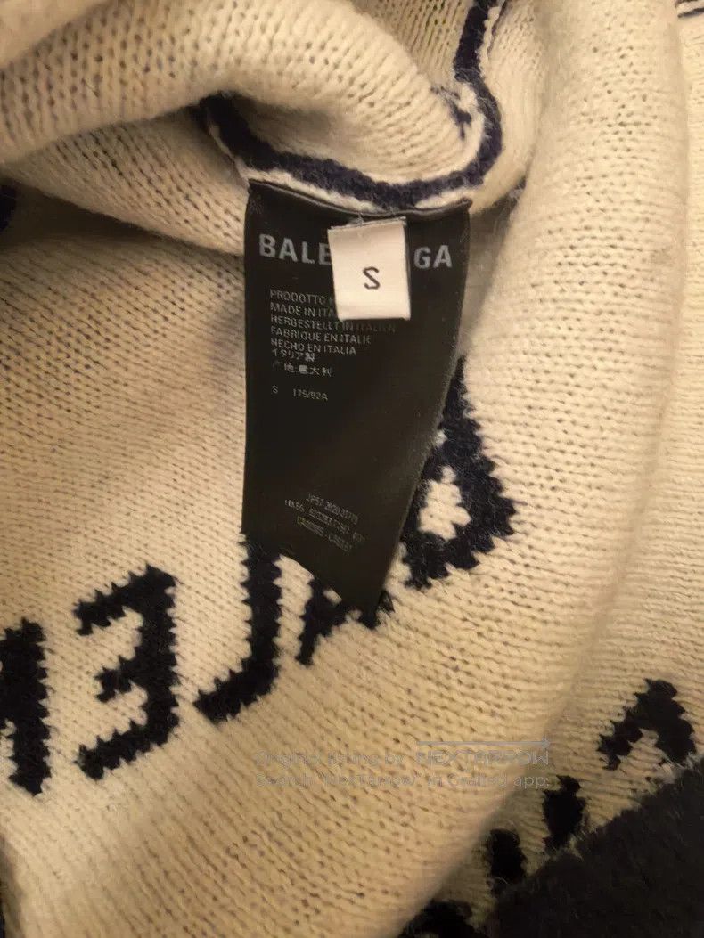 Balenciaga Balenciaga Deep Blue Knit Sweater Size US S / EU 44-46 / 1 - 5 Thumbnail