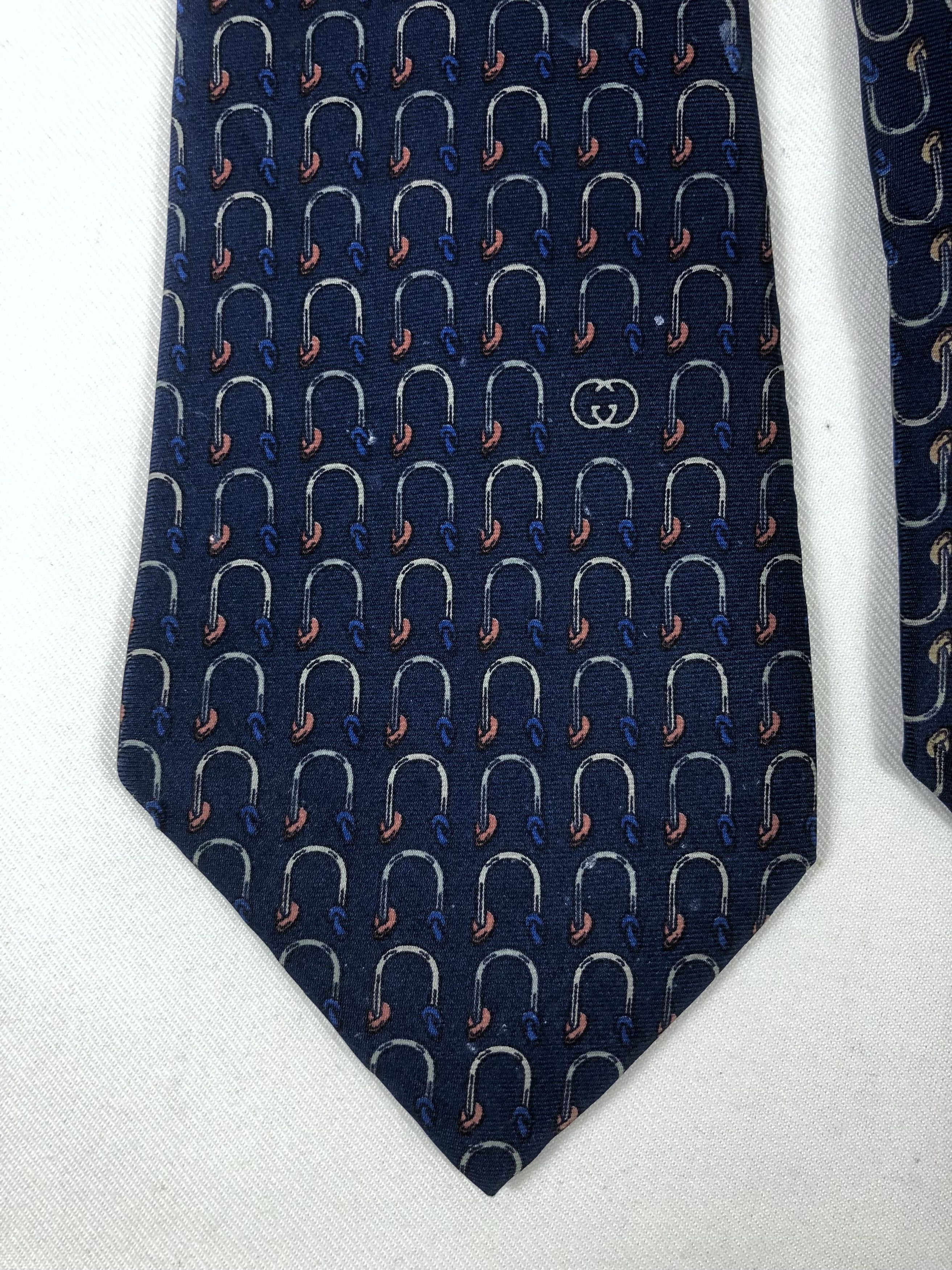 Gucci Rare Vintage Gucci Silk Tie Made in Italy Size ONE SIZE - 4 Thumbnail