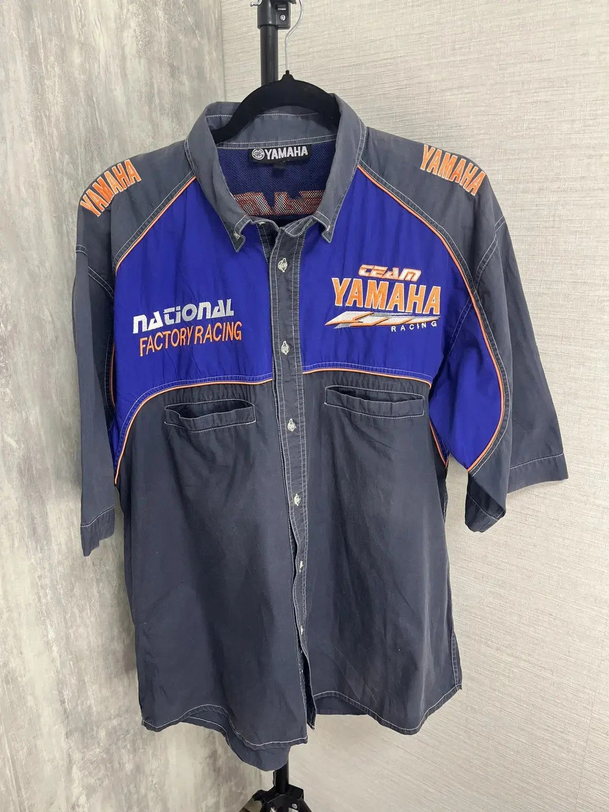 Vintage YAMAHA RACING NATIONAL FACTORY FADED VINTAGE SHIRT Size US M / EU 48-50 / 2 - 4 Thumbnail