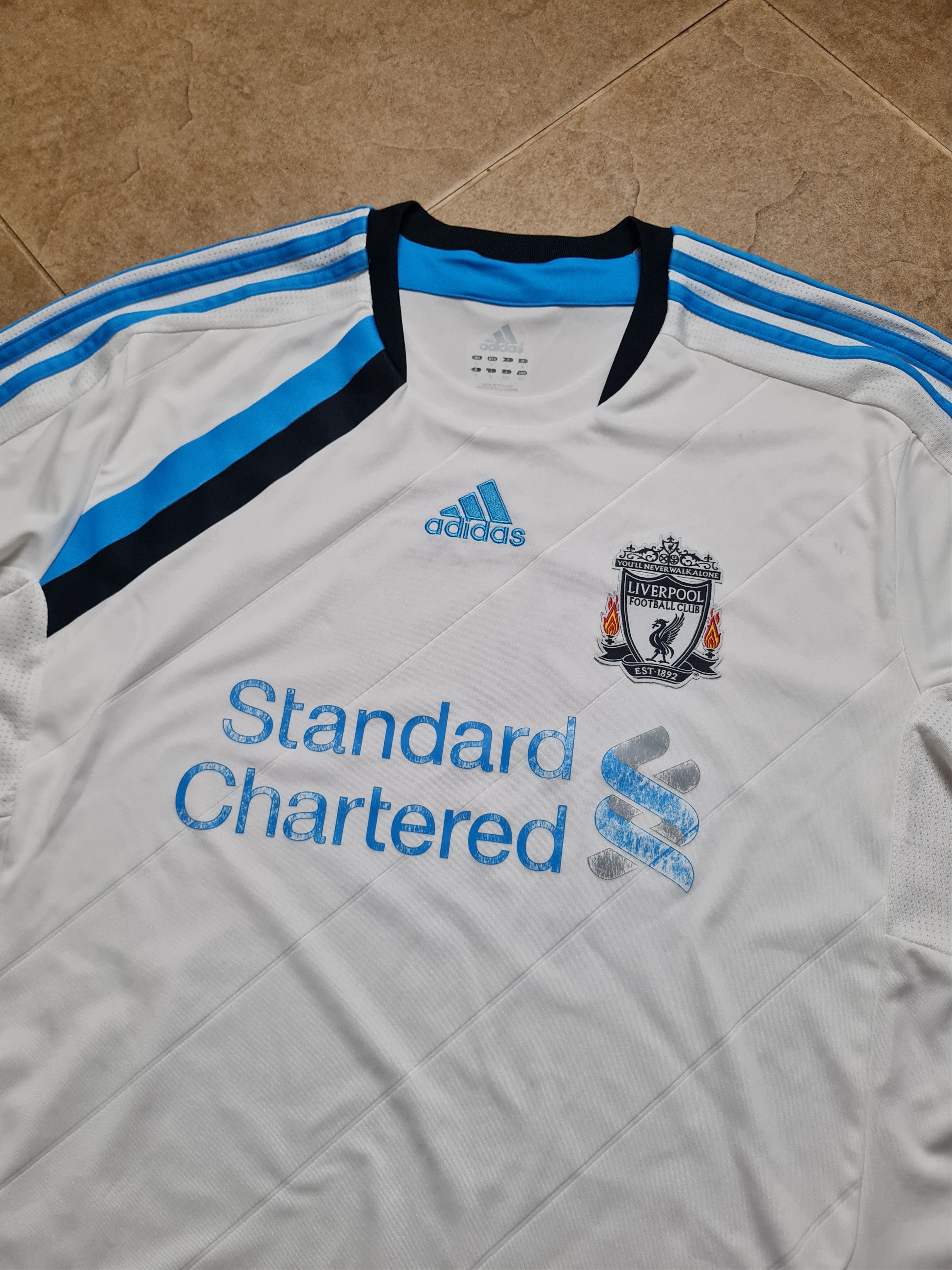 Adidas Vintage Liverpool Football Shirt Soccer Adidas 2011/012 Size US L / EU 52-54 / 3 - 22 Thumbnail