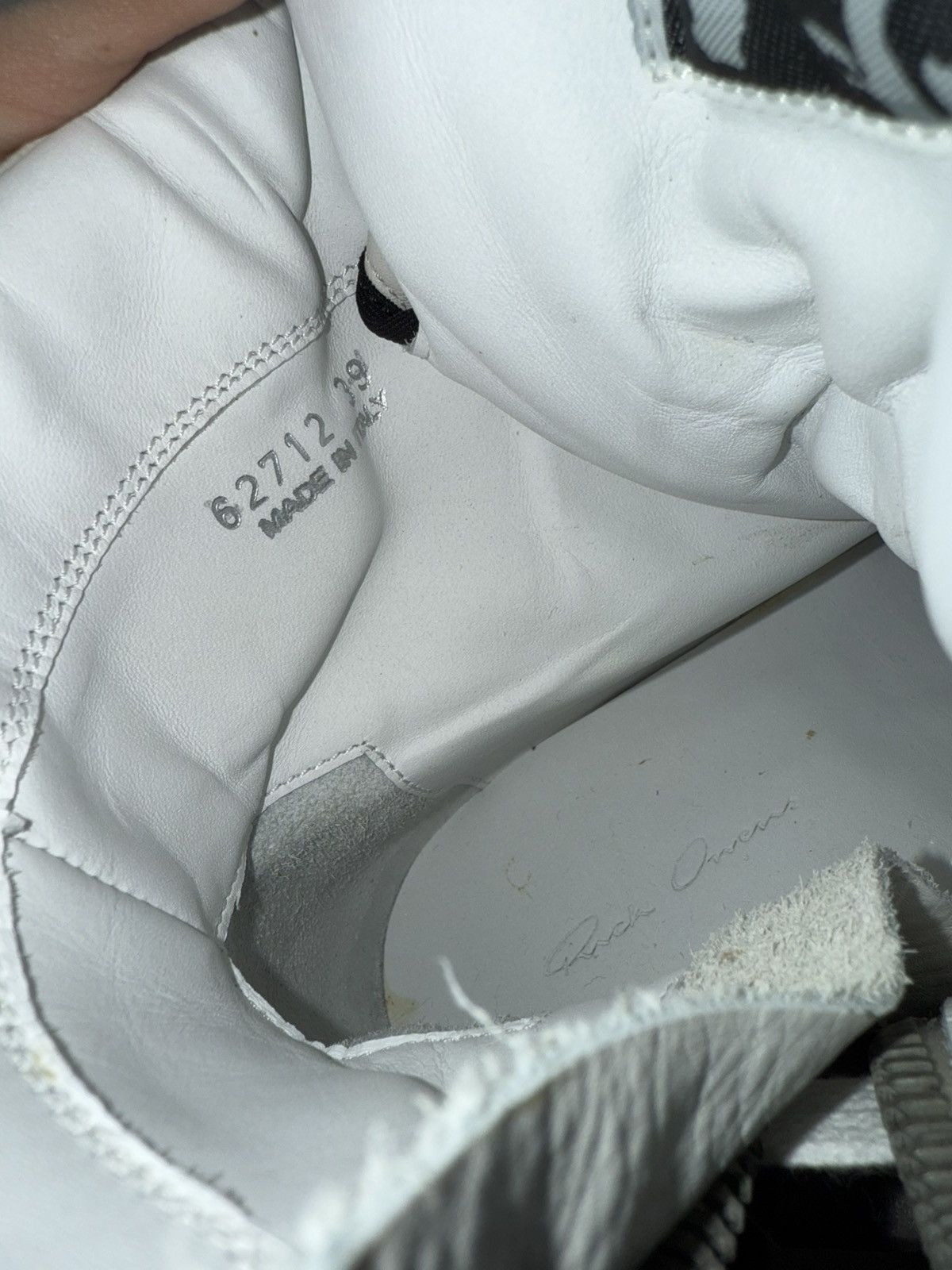 Rick Owens Rick Owen’s geo baskets milk/milk Size US 7 / EU 40 - 5 Thumbnail
