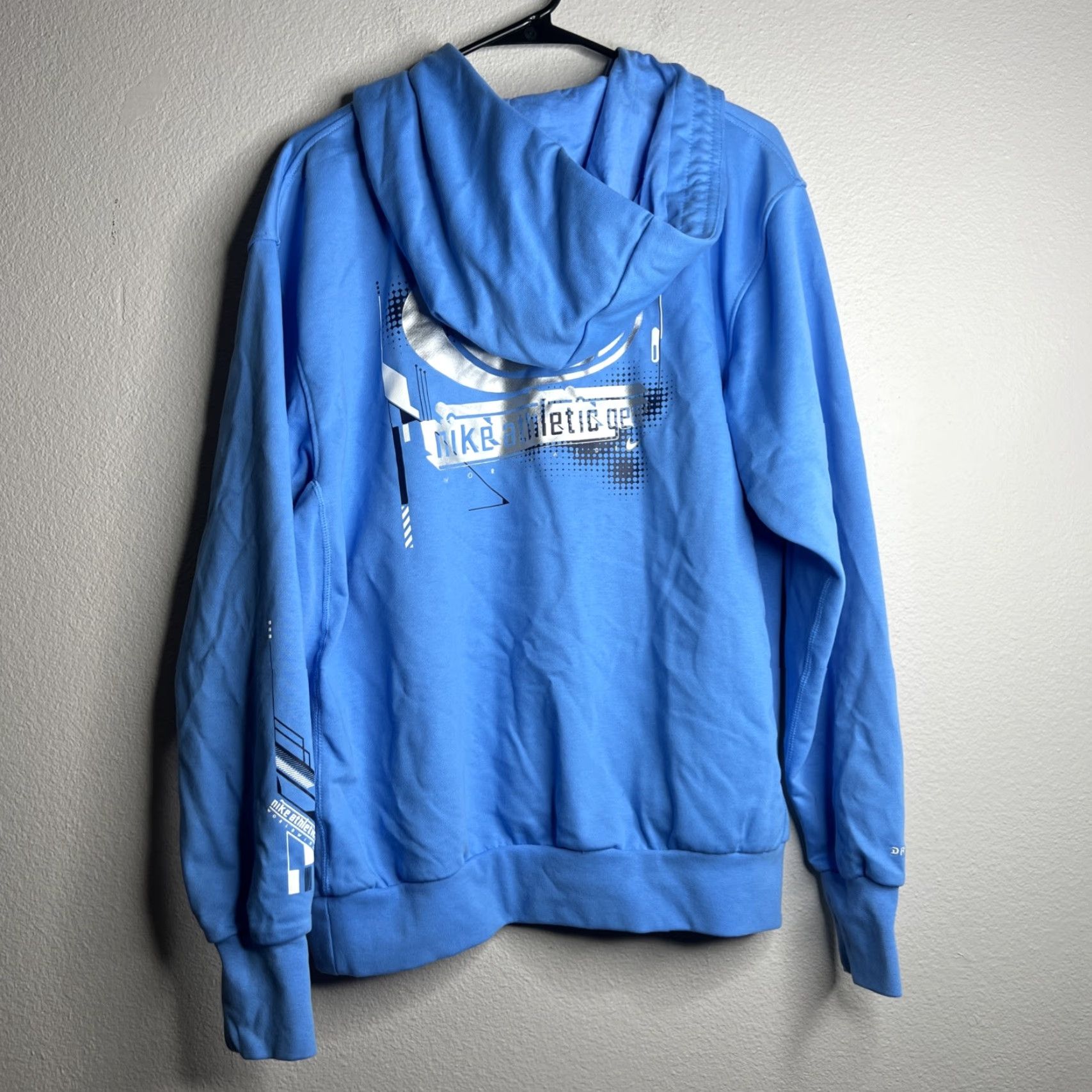 Nike VINTAGE Nike Dri-Fit Standard Issue Hoodie Men XL Blue Silver Basketball NWOT Size US XL / EU 56 / 4 - 4 Thumbnail
