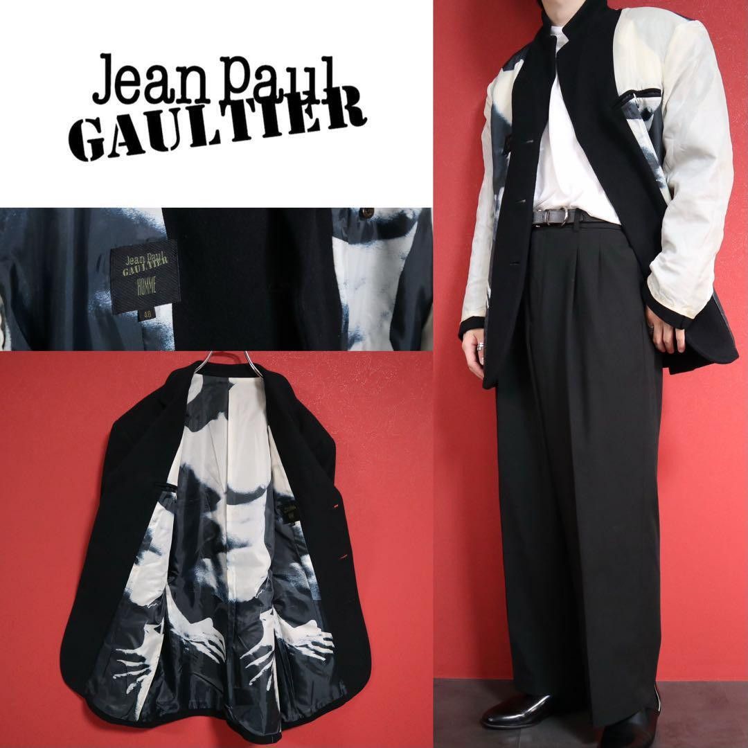 Jean Paul Gaultier Eden Reversible Wool Coat Size 48 in Black, Men's (Size M)