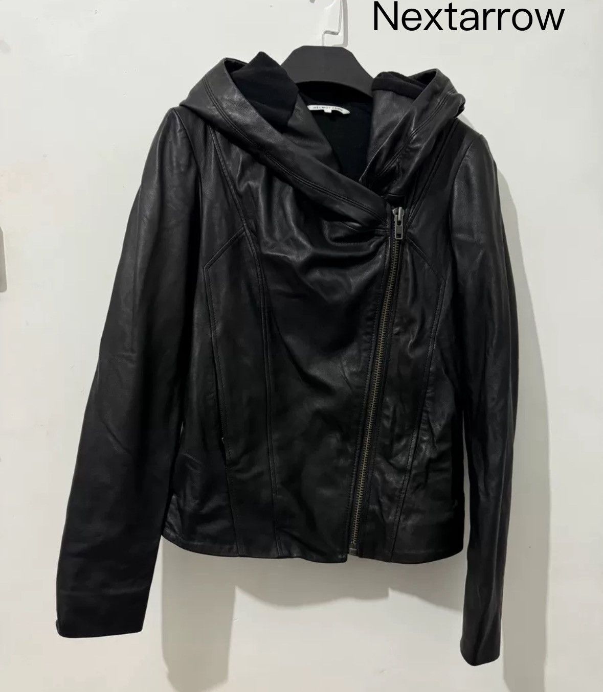 Helmut Lang Helmut Lang , leather jacket, hooded jacket Size US S / EU 44-46 / 1 - 2 Thumbnail