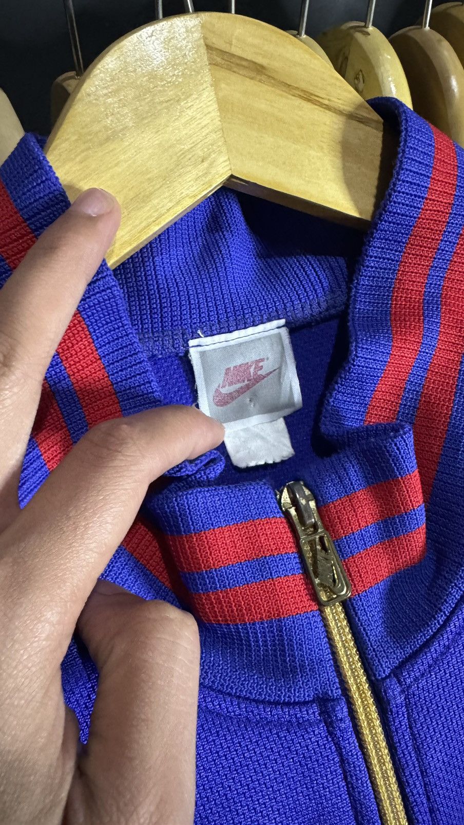 Nike × Vintage Nike Vintage Track Jacket Size US L / EU 52-54 / 3 - 5 Thumbnail
