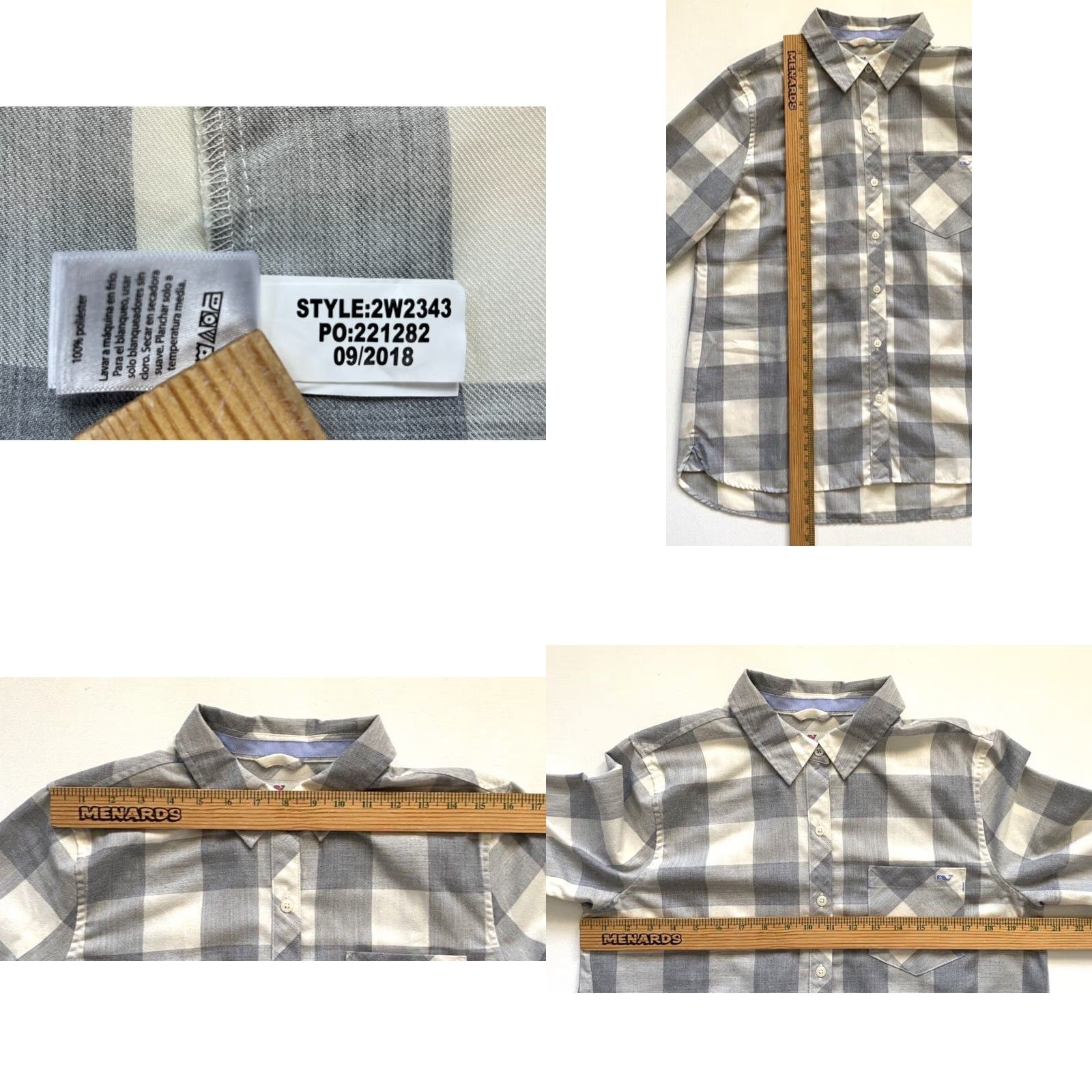 Vineyard Vines Vineyard Vines Buffalo Check Chilmark Relaxed Button-Up Shirt Sz 10 Size L / US 10 / IT 46 - 8 Thumbnail