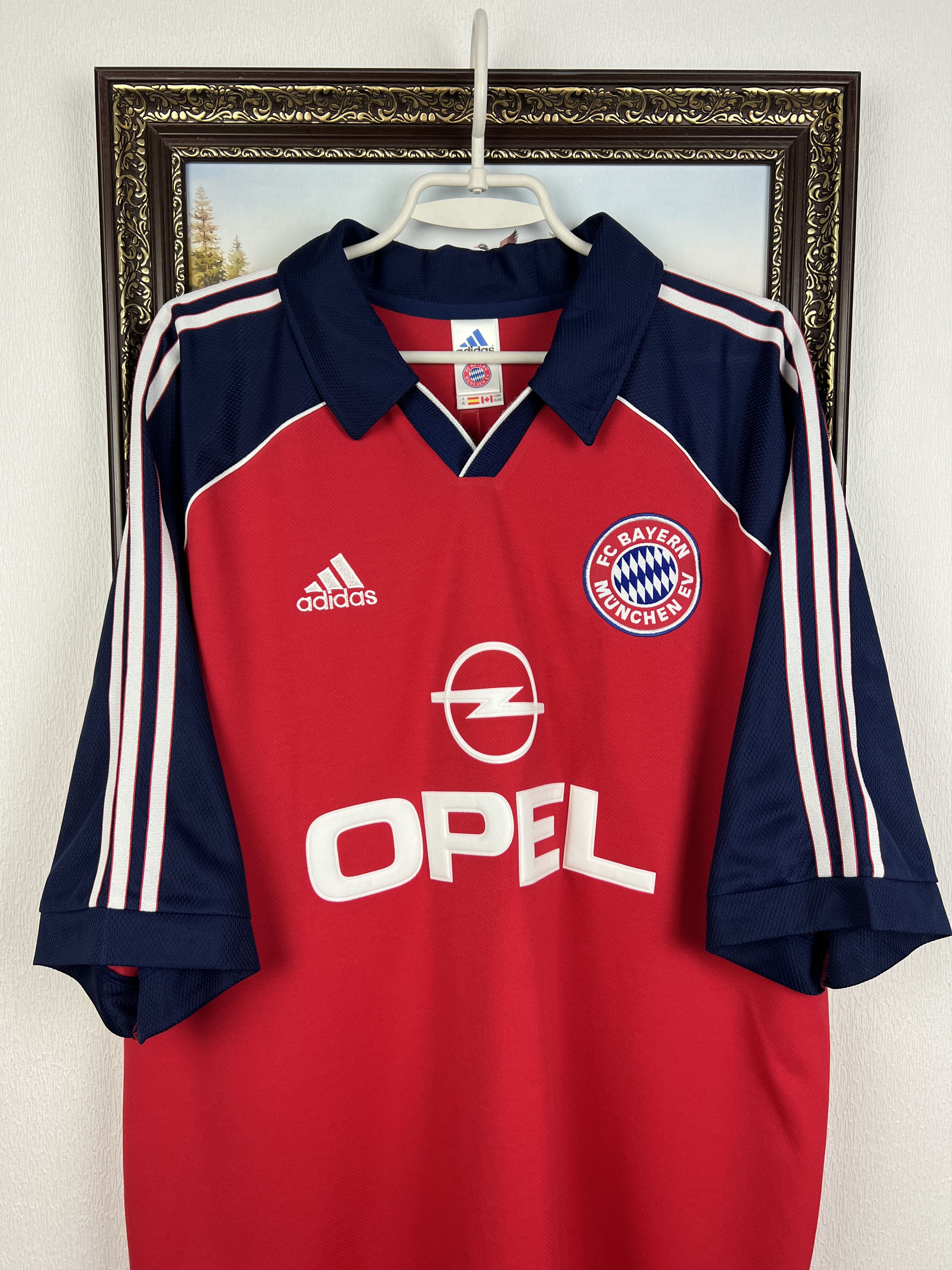 Adidas Bayern Munich Home football shirt Soccer Lizarazu Jersey Size US XL / EU 56 / 4 - 3 Thumbnail