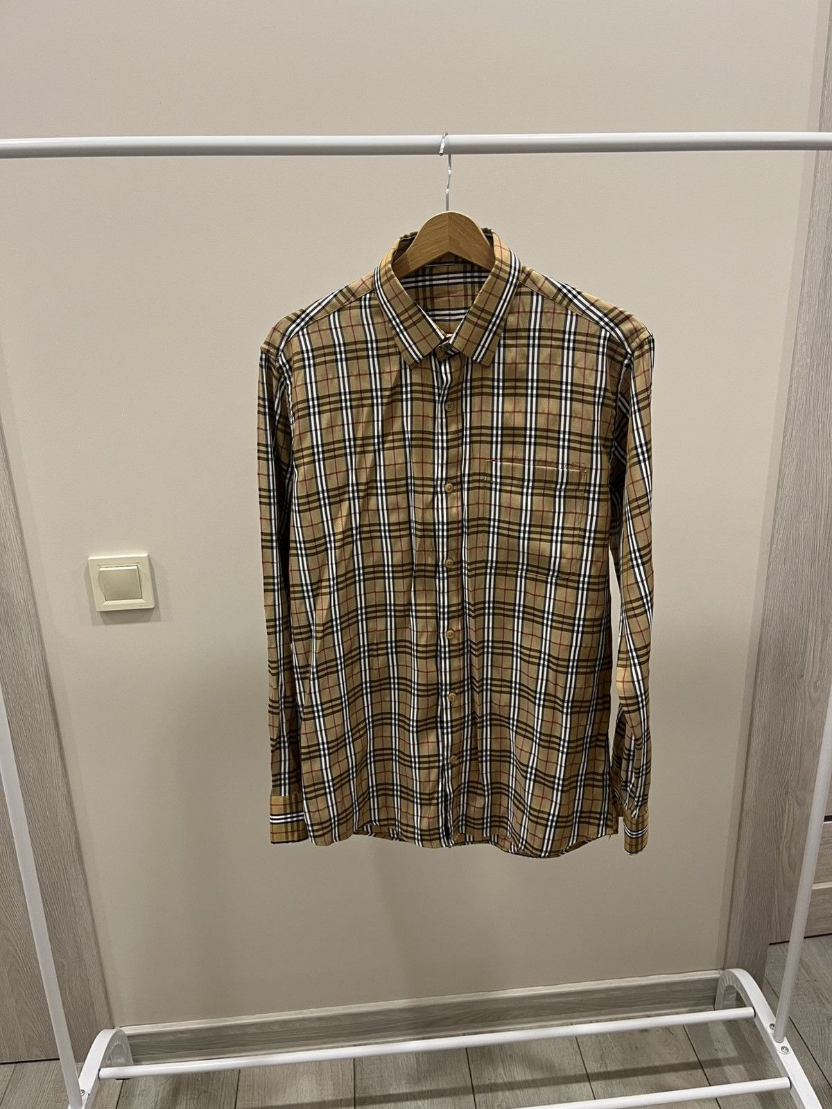 Burberry Vintage 90s Burberry Style Shirt All Print Y2K Streetwear Size US M / EU 48-50 / 2 - 1 Thumbnail