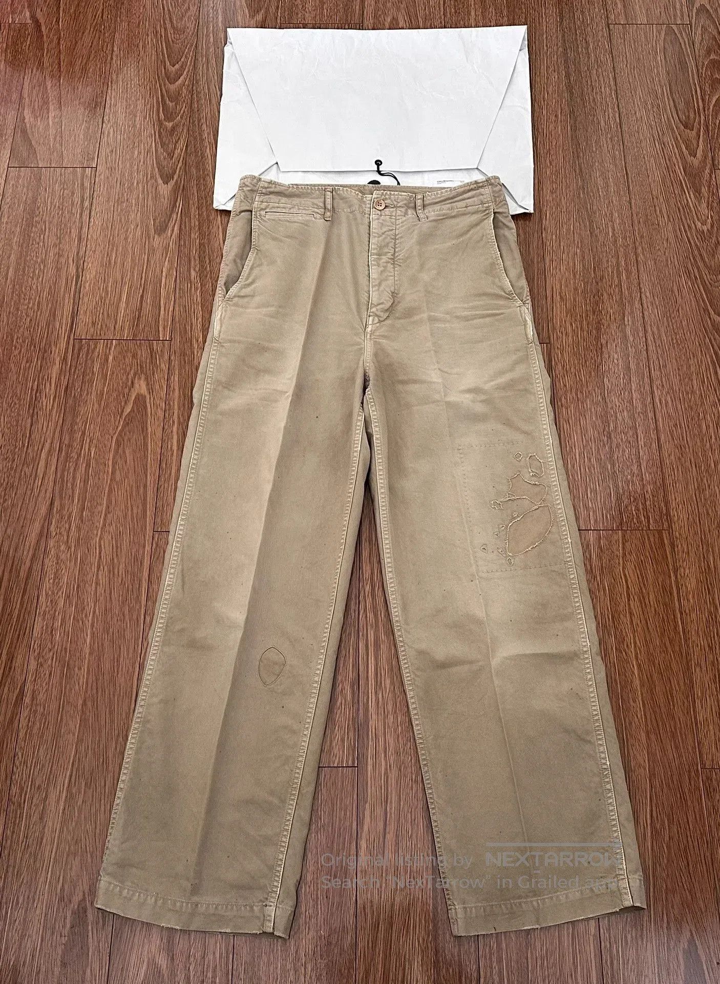 Visvim visvim wide chino pants in beige color. Size US 30 / EU 46 - 1 Thumbnail