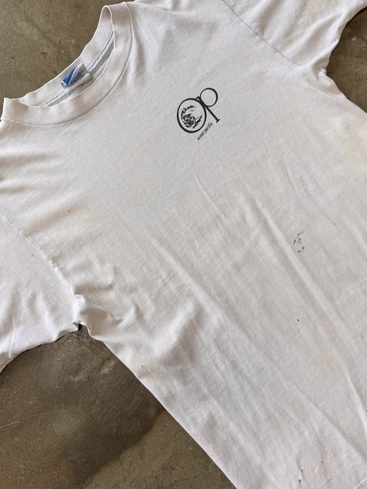 Vintage Vintage 1982 Ocean Pacific Sailing Single Stitch Tee Medium Size US M / EU 48-50 / 2 - 2 Thumbnail