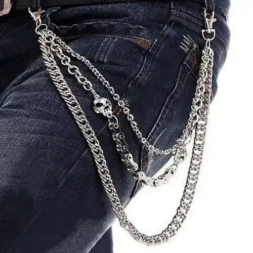 Jewelry Variations Jeans Punk Wallet Chain Size ONE SIZE - 4 Thumbnail