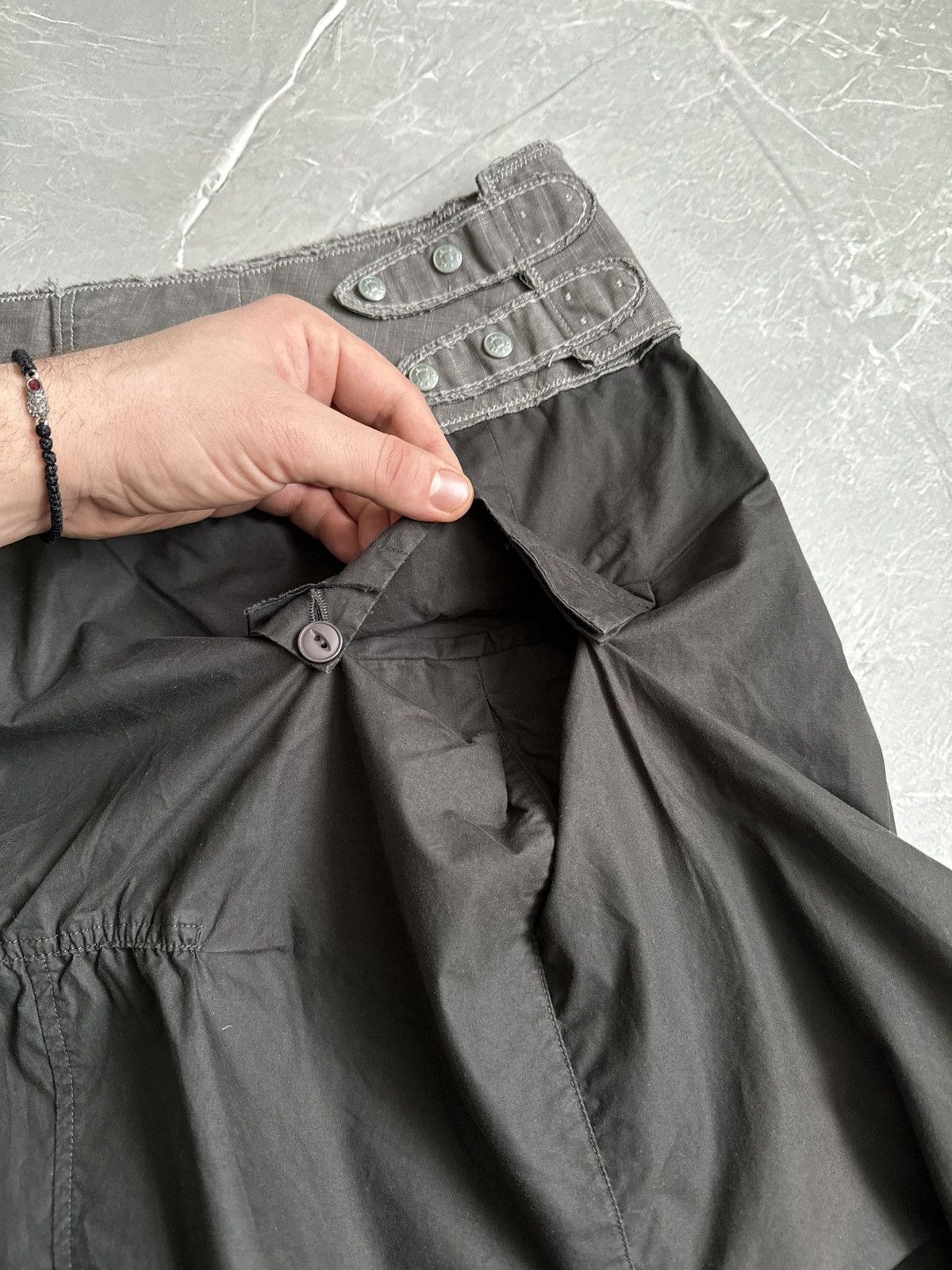 Marithe + Francois Girbaud VTG Marithe Francois Girbaud Cargo Midi Skirt Avantgarde Y2k Size 28" / US 6 / IT 42 - 10 Thumbnail