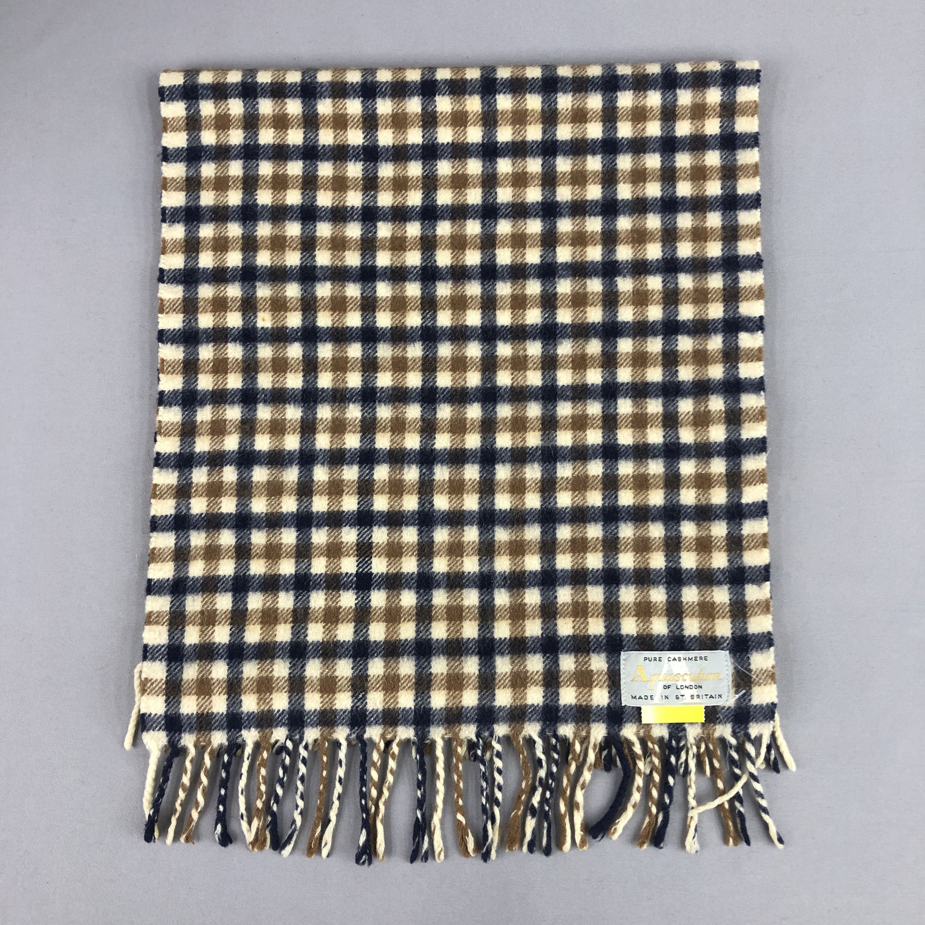 Aquascutum Vintage Aquascutum Cashmere Scarf / Muffler / Neckwear Size ONE SIZE - 3 Thumbnail