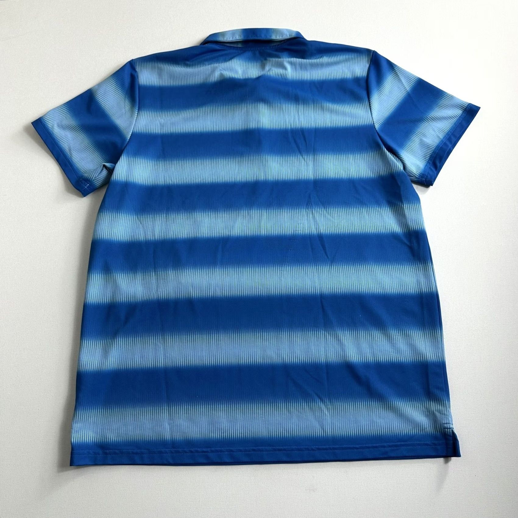 Nike Nike Polo Shirt Golf Stretch Dri Fit Button Mens Size Medium Blue Striped Active Size US L / EU 52-54 / 3 - 2 Thumbnail
