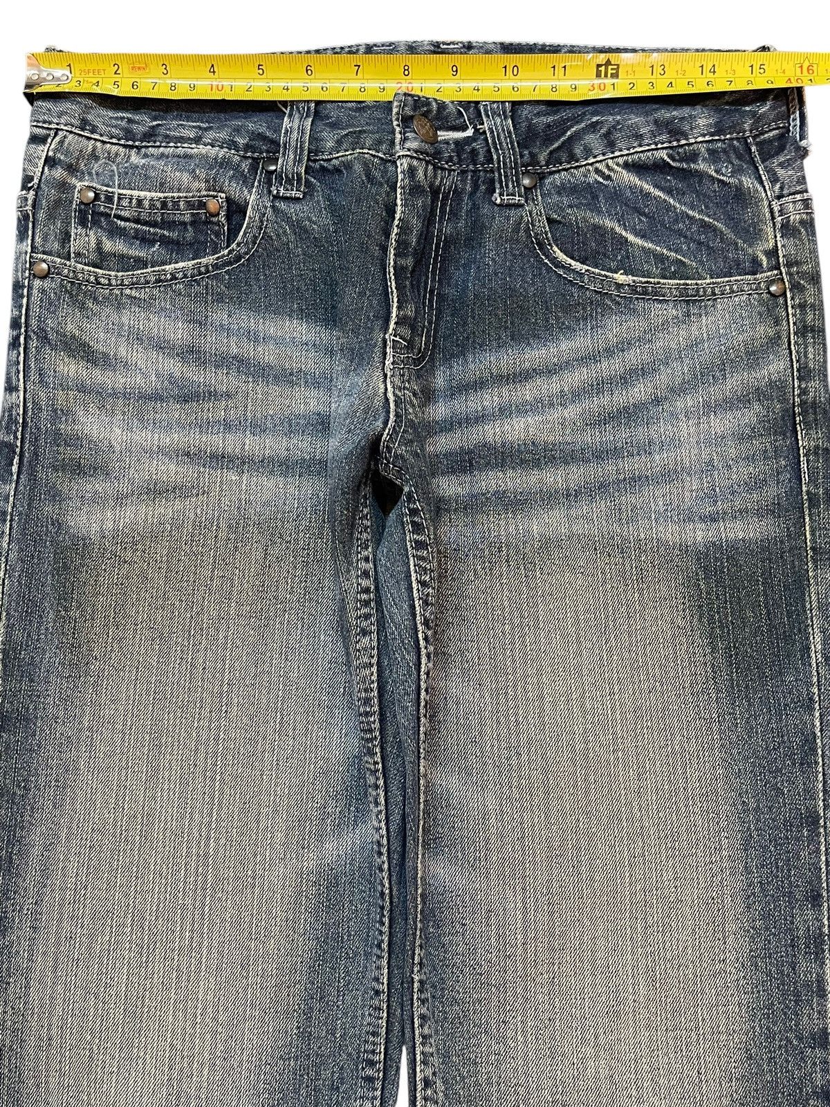 Vintage Japanese Brand Faded Distress Style Jeans