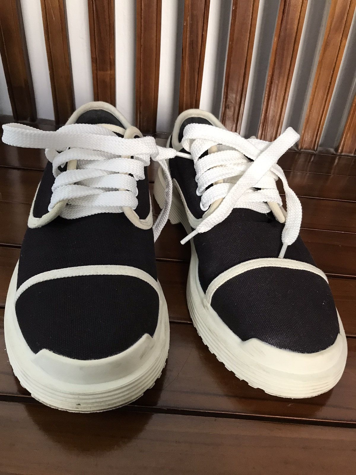 Maison MIHARA YASUHIRO Miharayasuhiro Black Blackey Canvas Sneakers Boots Size US 8 / EU 41 - 7 Thumbnail
