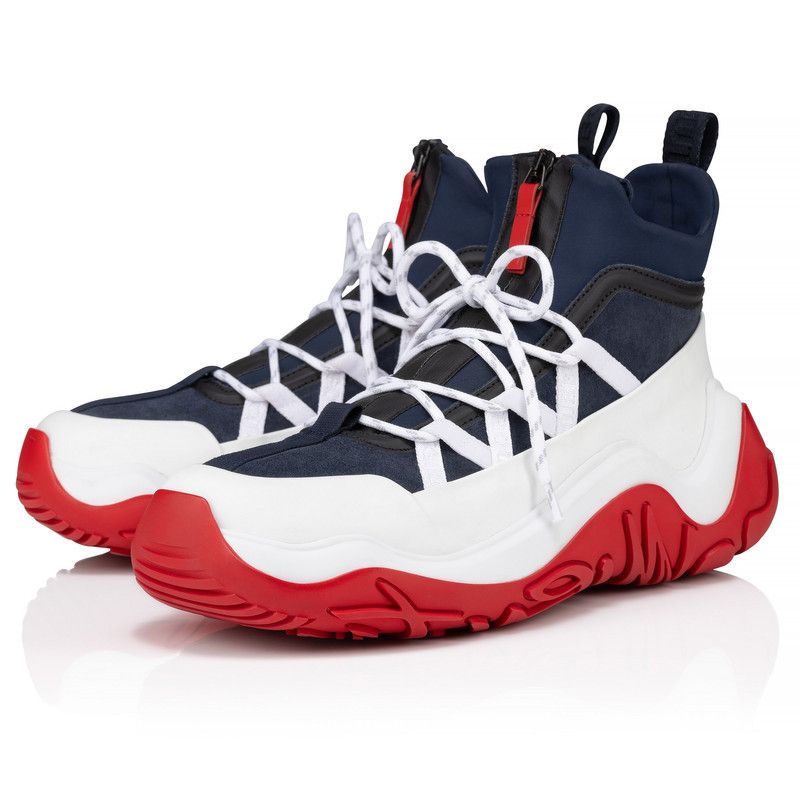 Christian Louboutin os11x0526 Anapur Calf Leather Sneakers in Multicolor Size US 10 / EU 43 - 2 Thumbnail