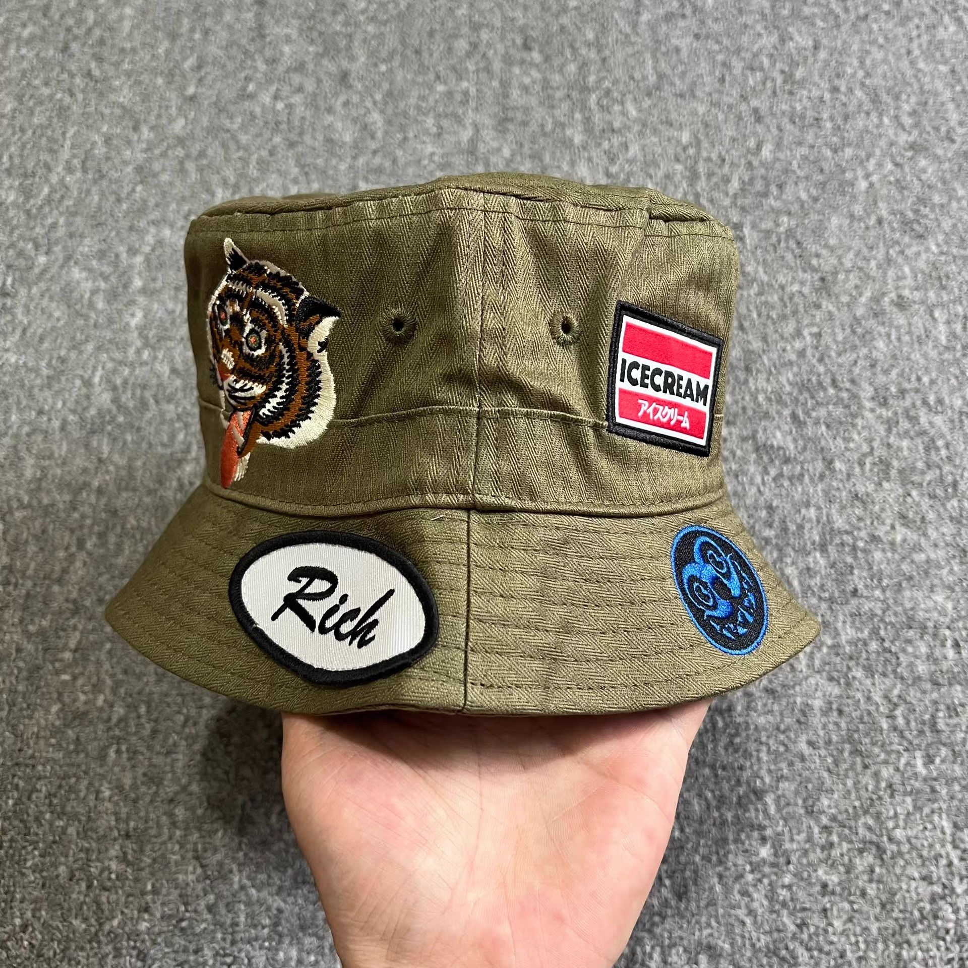 Billionaire Boys Club BBC ICECREAM Embroidered Bucket Hat Q7 Size ONE SIZE - 6 Thumbnail