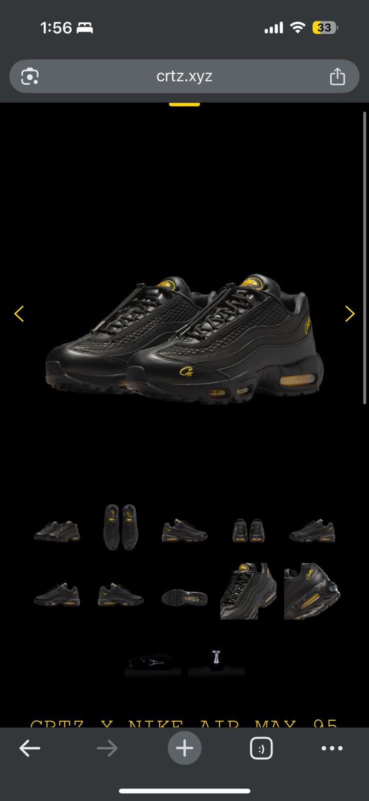 Corteiz × Nike Corteiz CRTZ X NIKE AIR MAX HONEY BLACKS - size 12 Size US 12 / EU 45 - 12 Thumbnail