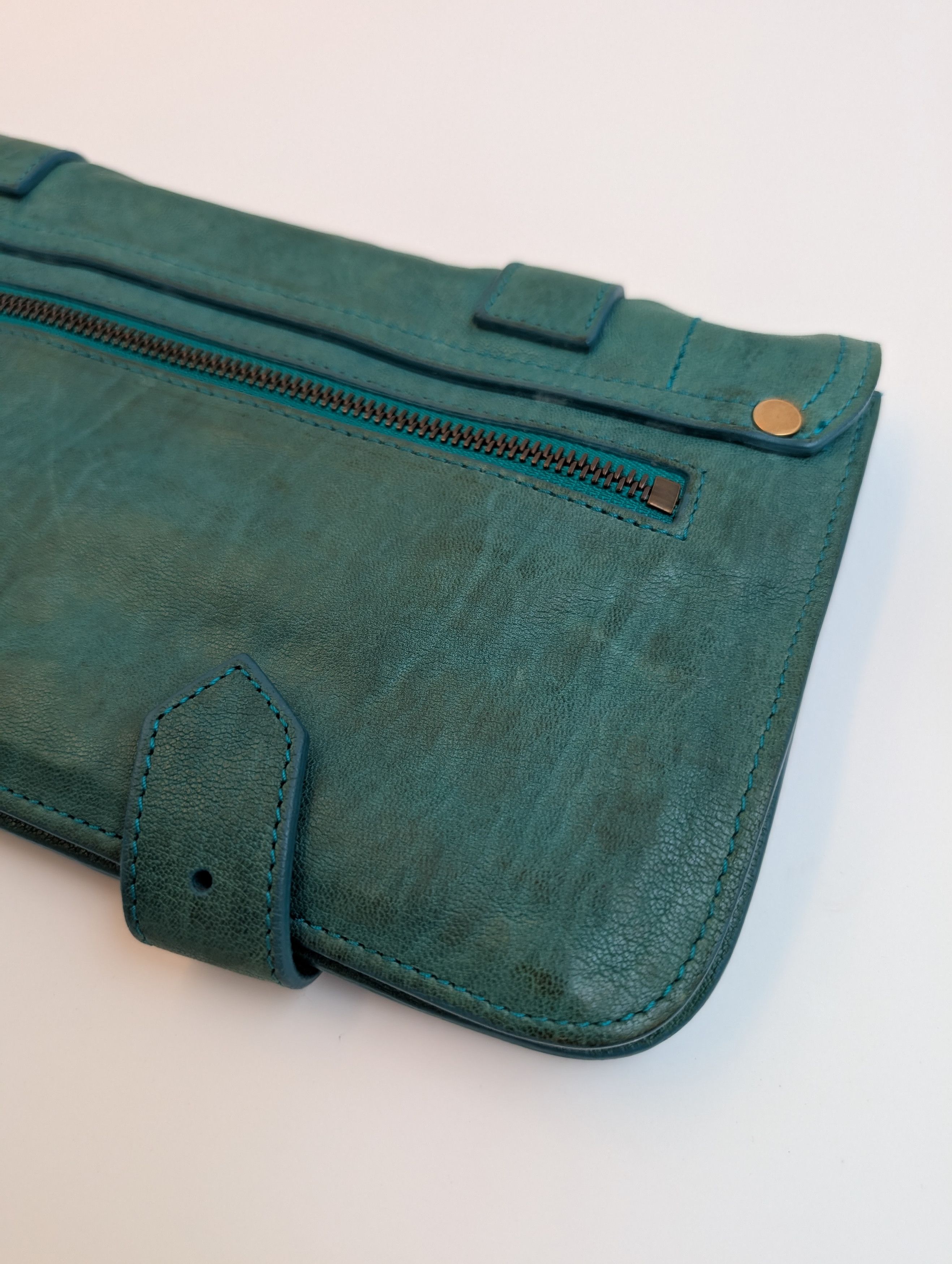 Proenza Schouler Teal PS1 Clutch Size ONE SIZE - 4 Thumbnail