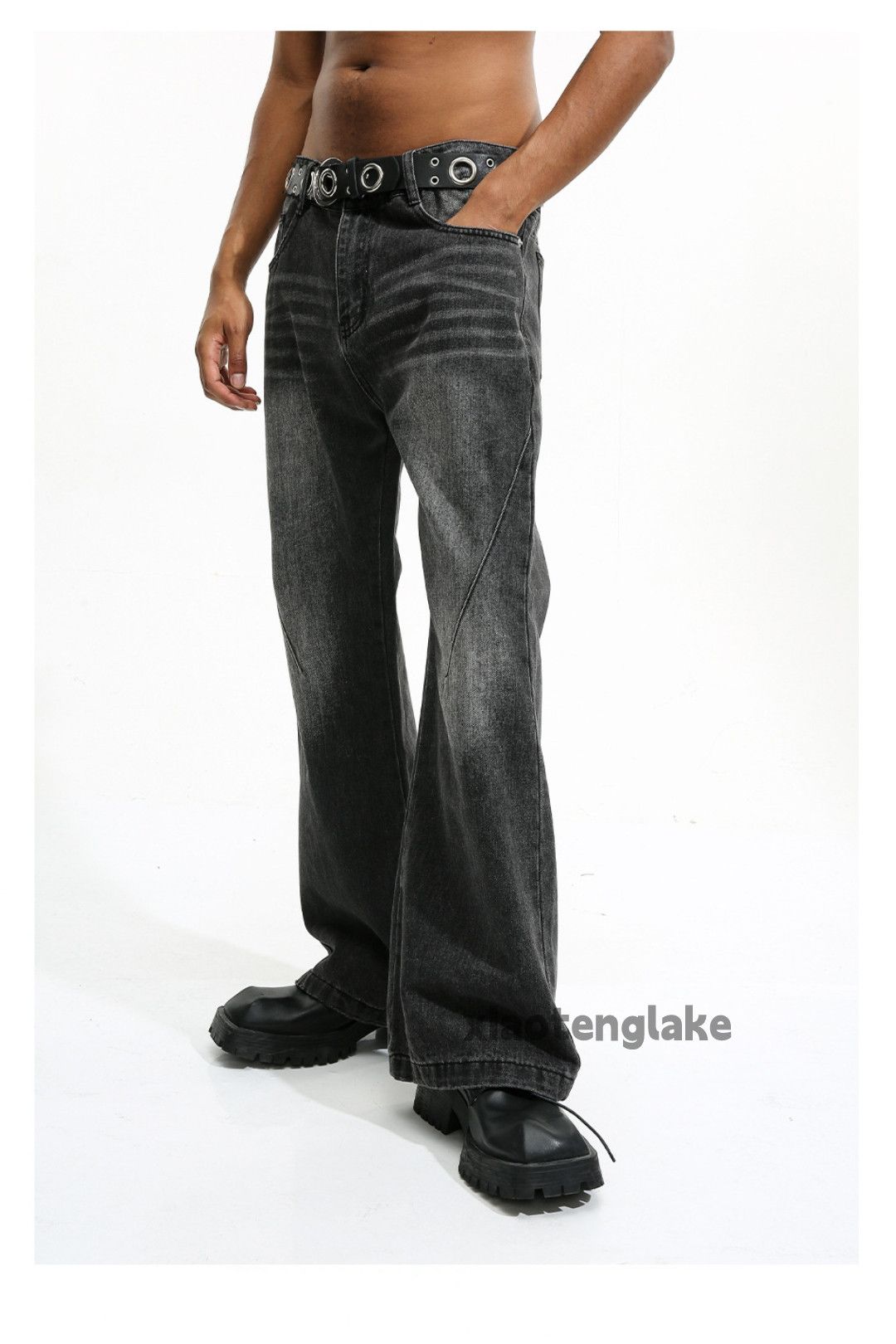Jean xz vintage washed faded cleanfit yuppie bootcut jeans Size US 30 / EU 46 - 1 Thumbnail