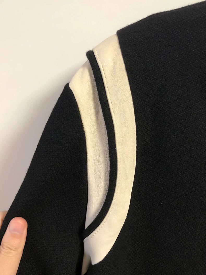 Saint Laurent Paris Saint Laurent Black and White Varsity Jacket-2506 Size US XL / EU 56 / 4 - 2 Thumbnail
