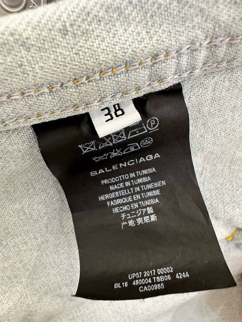 Balenciaga Balenciaga size 38 Light blue bow-tie denim jacket 2501-Nex Size US M / EU 48-50 / 2 - 8 Thumbnail