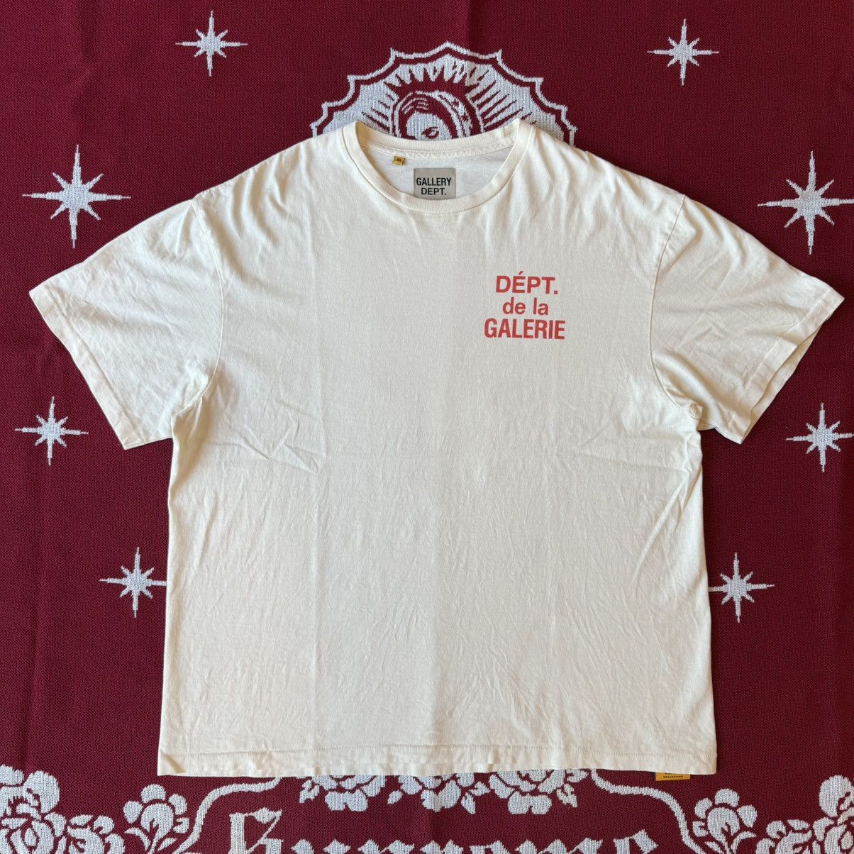 Gallery Dept. Gallery Dept. Vintage French Tee Cream White Size XL Size US XL / EU 56 / 4 - 1 Thumbnail