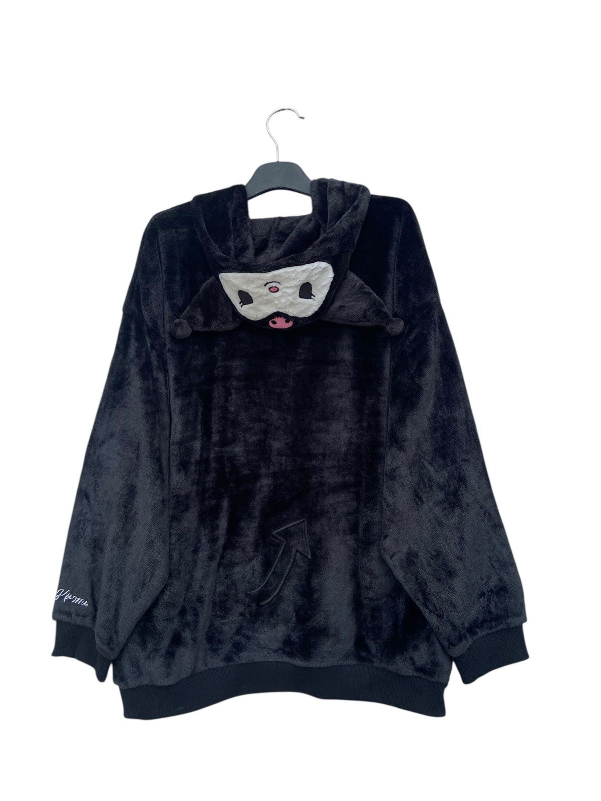 Anime Kuromi by Sanrio Characters Faux Fur Hoodie Sweater Size US XXL / EU 58 / 5 - 3 Thumbnail