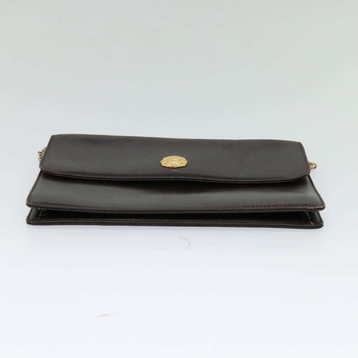 Celine CELINE Chain Shoulder Bag Leather Brown Gold Size ONE SIZE - 9 Thumbnail