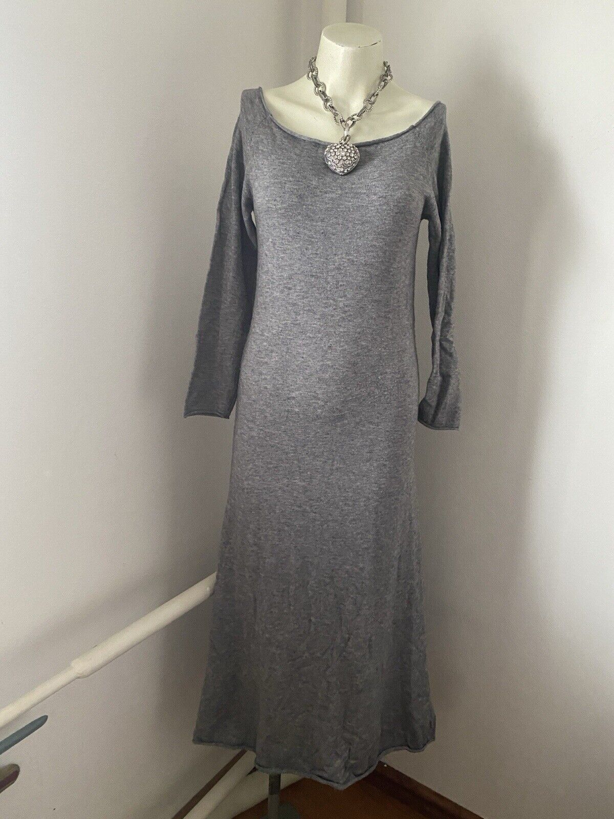 Other Long Dress Knit Grey Size M A25 Size M / US 6-8 / IT 42-44 - 2 Thumbnail