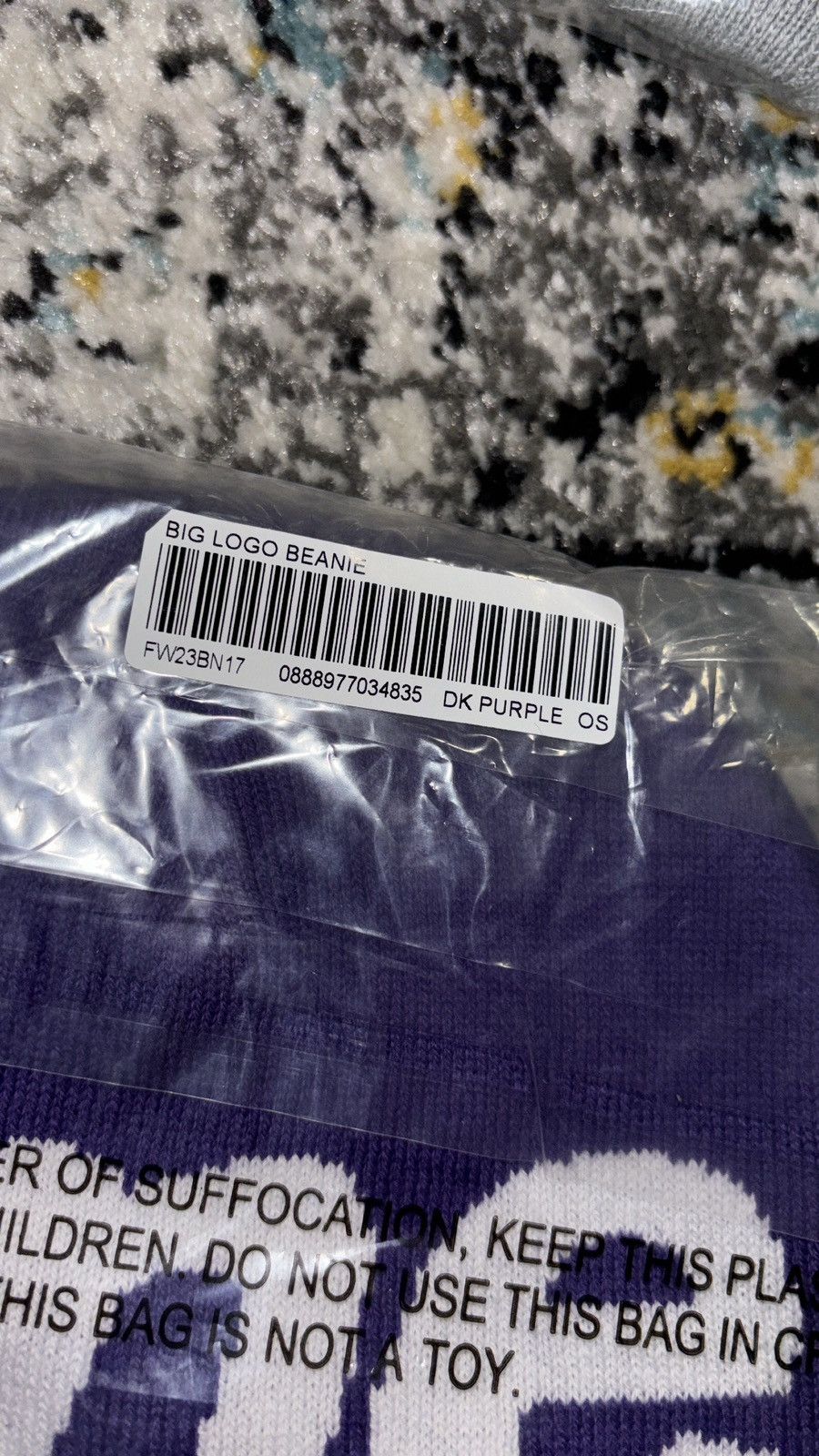 Supreme Big Logo Beanie Size ONE SIZE - 3 Thumbnail