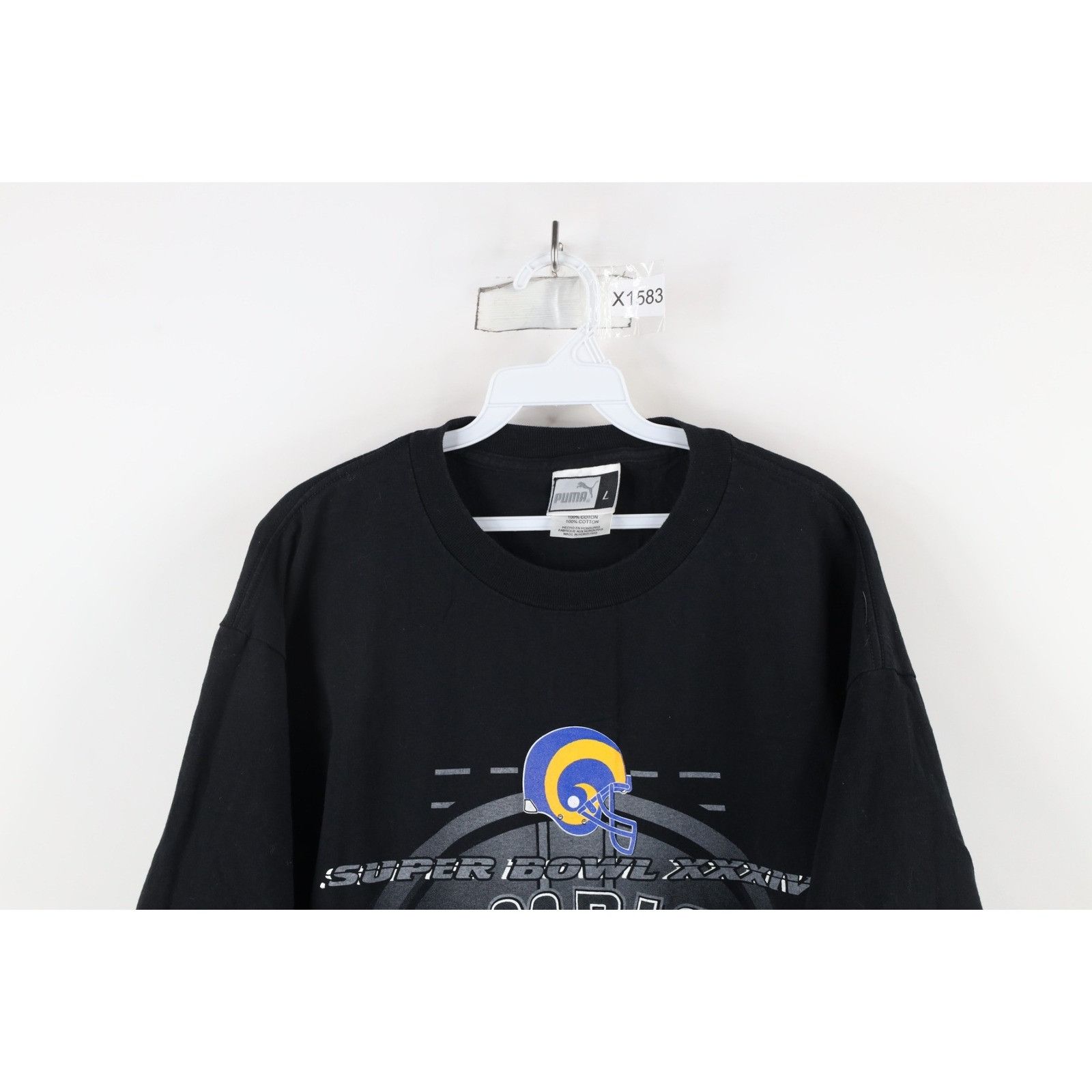 Puma Vintage Puma Super Bowl Champs St Louis Rams T-Shirt Size US L / EU 52-54 / 3 - 2 Thumbnail