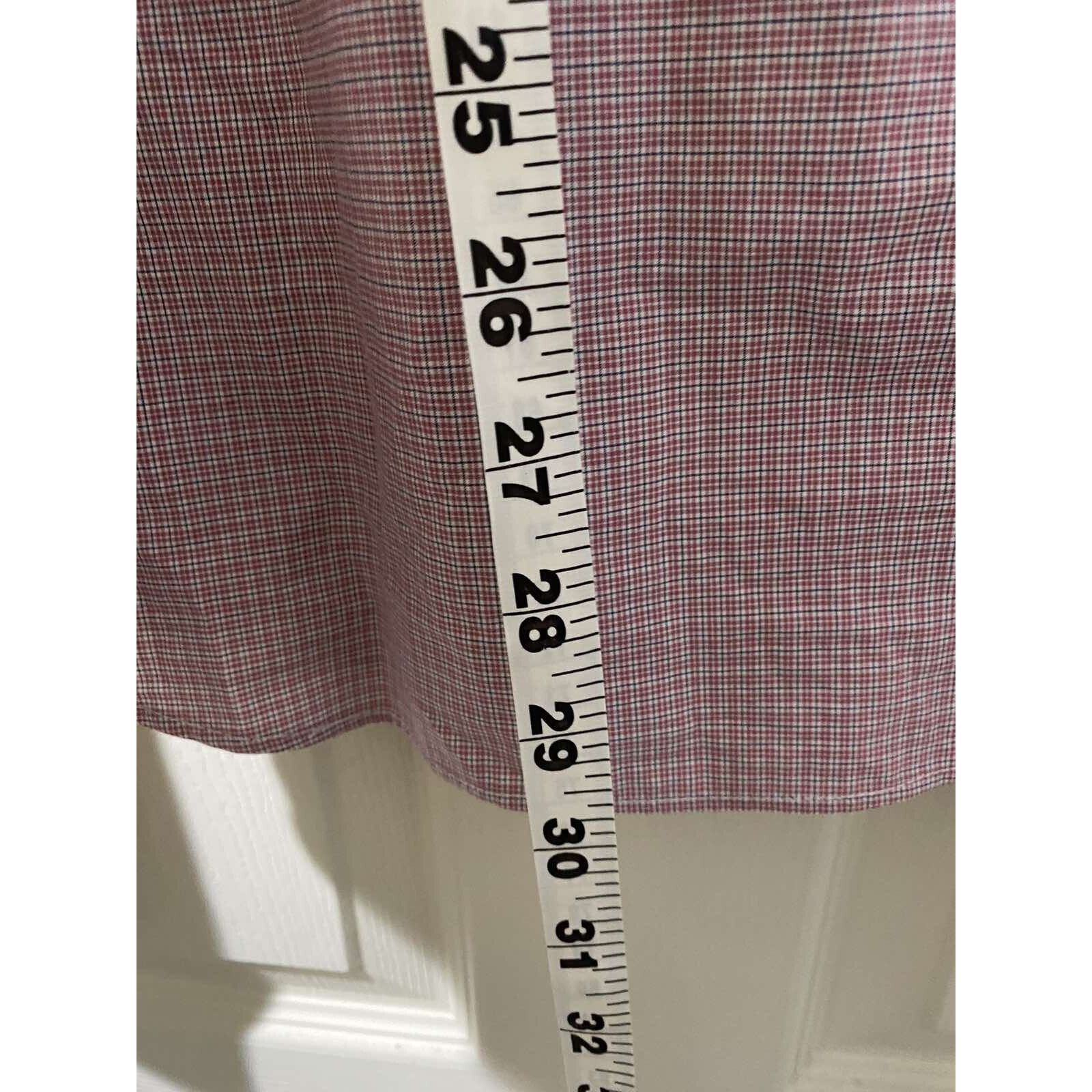 Hugo Boss Hugo Boss "Isko" Slim Plaid Long Shirt Pink Size XL A000778 Size US XL / EU 56 / 4 - 7 Thumbnail
