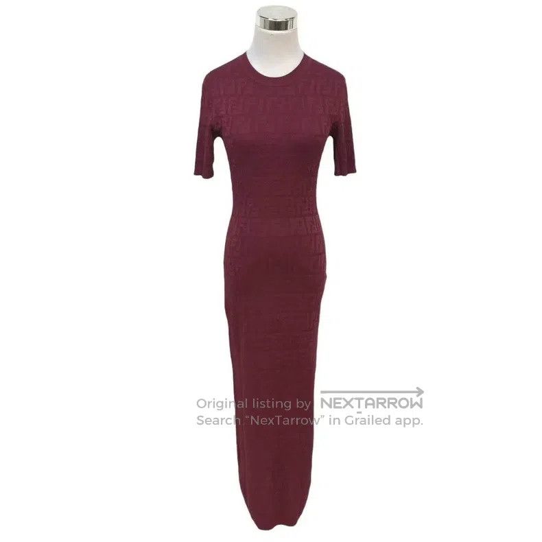Fendi Fendi FF Full Print Knit Dress Size XS / US 0-2 / IT 36-38 - 1 Thumbnail
