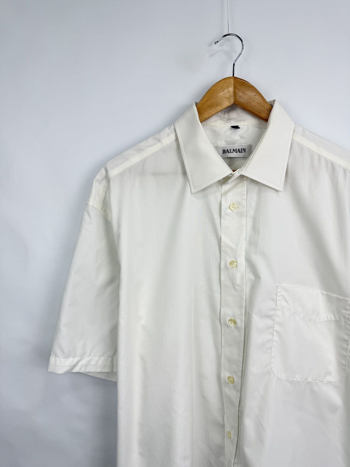 Balmain 🇫🇷 Vintage 90s Balmain Luxury Shirt Retro Rare Size US XL / EU 56 / 4 - 2 Thumbnail