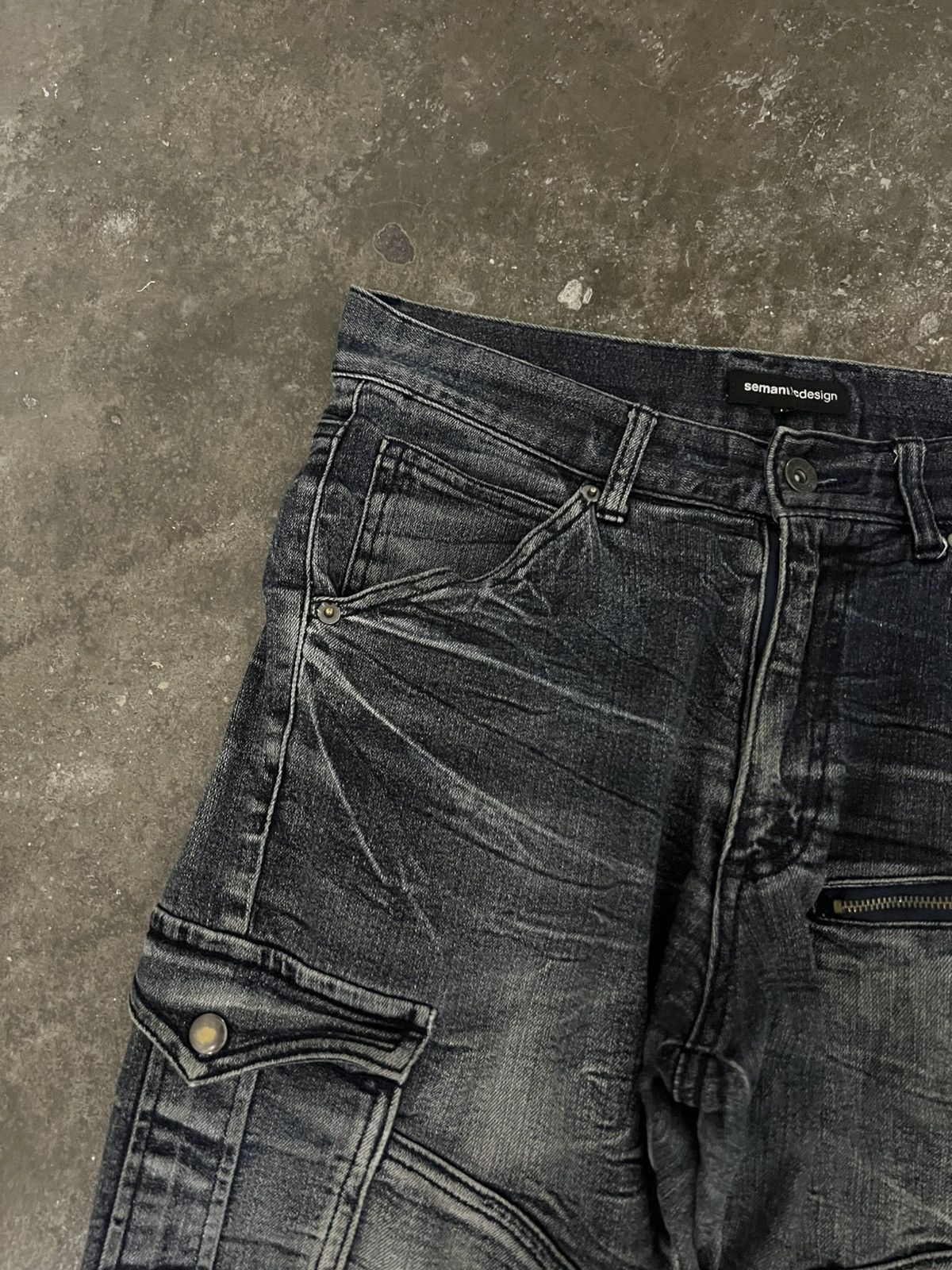 Japanese Brand 💥Semantic Design Distressed Jean Size US 30 / EU 46 - 7 Thumbnail