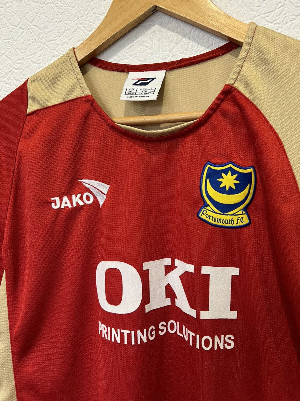 Vintage Portsmouth Jako 2005/2006 Away Kit Soccer Jersey Football Size US M / EU 48-50 / 2 - 2 Thumbnail